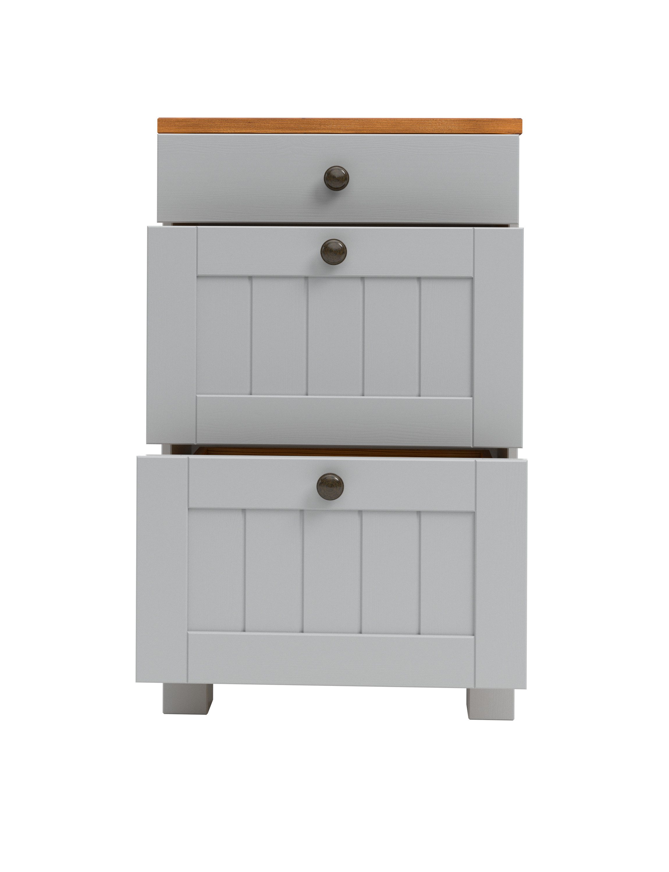 Home affaire Onderkast Alby2 , met metalen handgrepen, breedte 50 cm