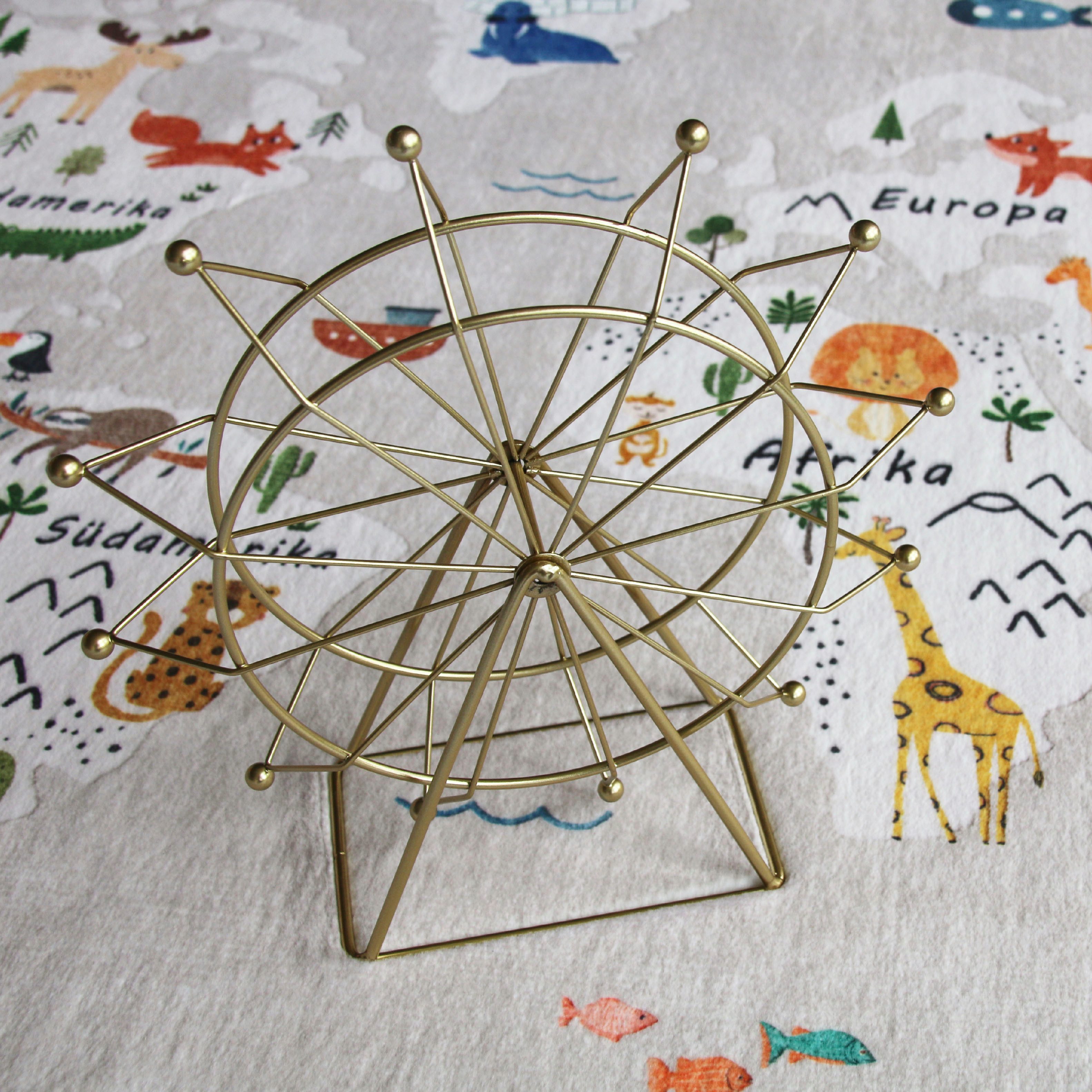 my home Kindervloerkleed Wereldkaart Dieren, zacht, modern ontwerp, kinderkamer, 2 kleurvarianten