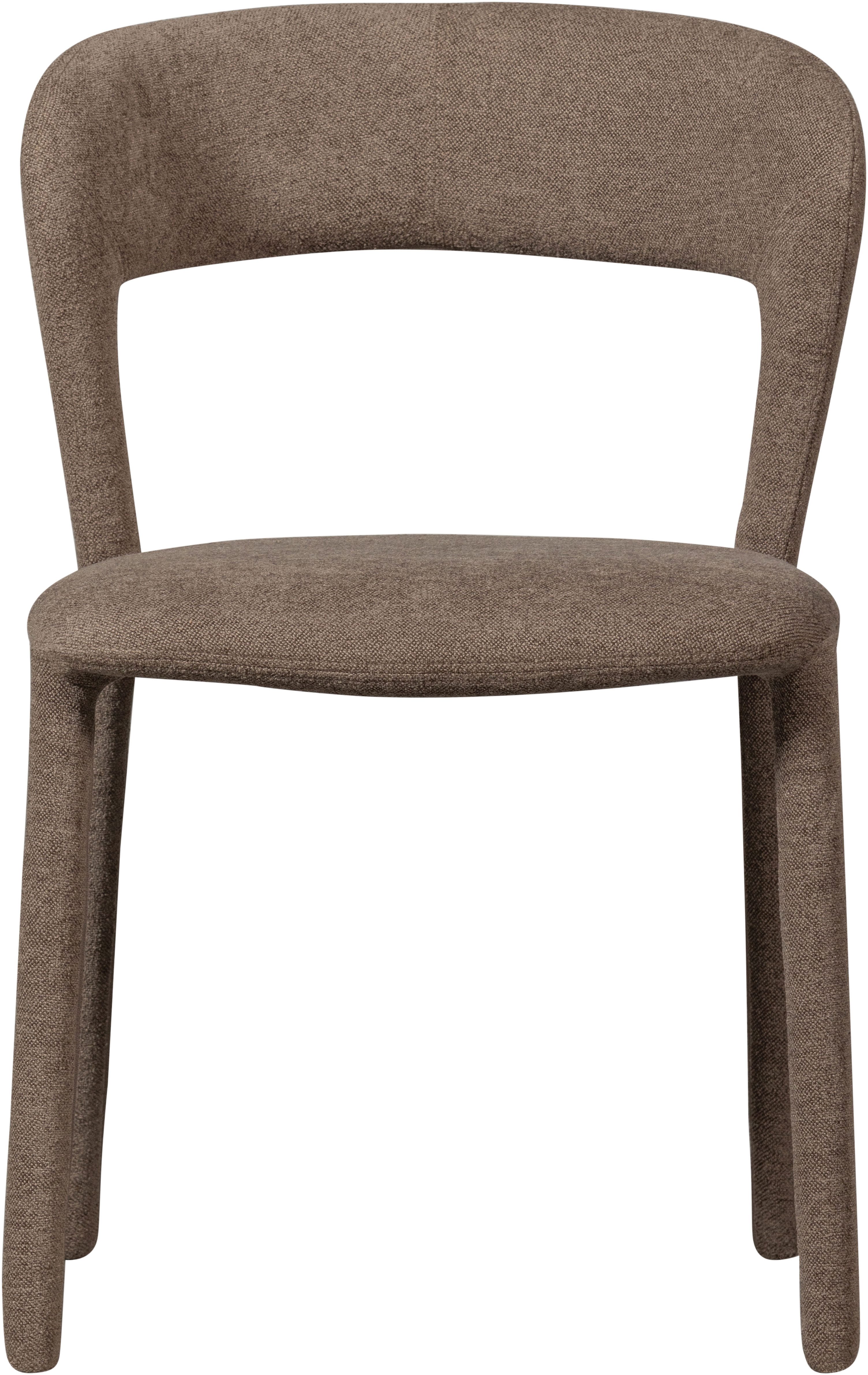 WOOOD Eetkamerstoel Noble volledig met stof bekleed, hoogte 76 cm x breedte 51 cm (set, 2 stuks)