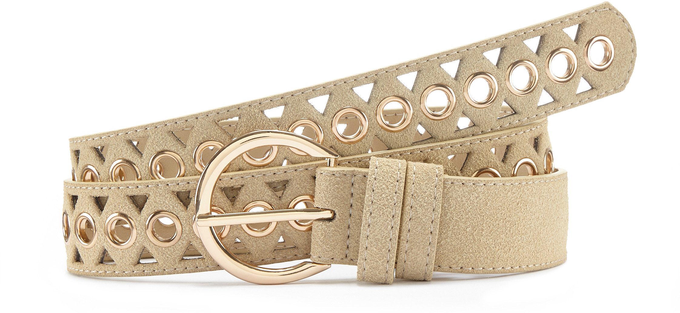 Lascana Heupriem Broekriem met kleine cut-outs, riem, jeansriem