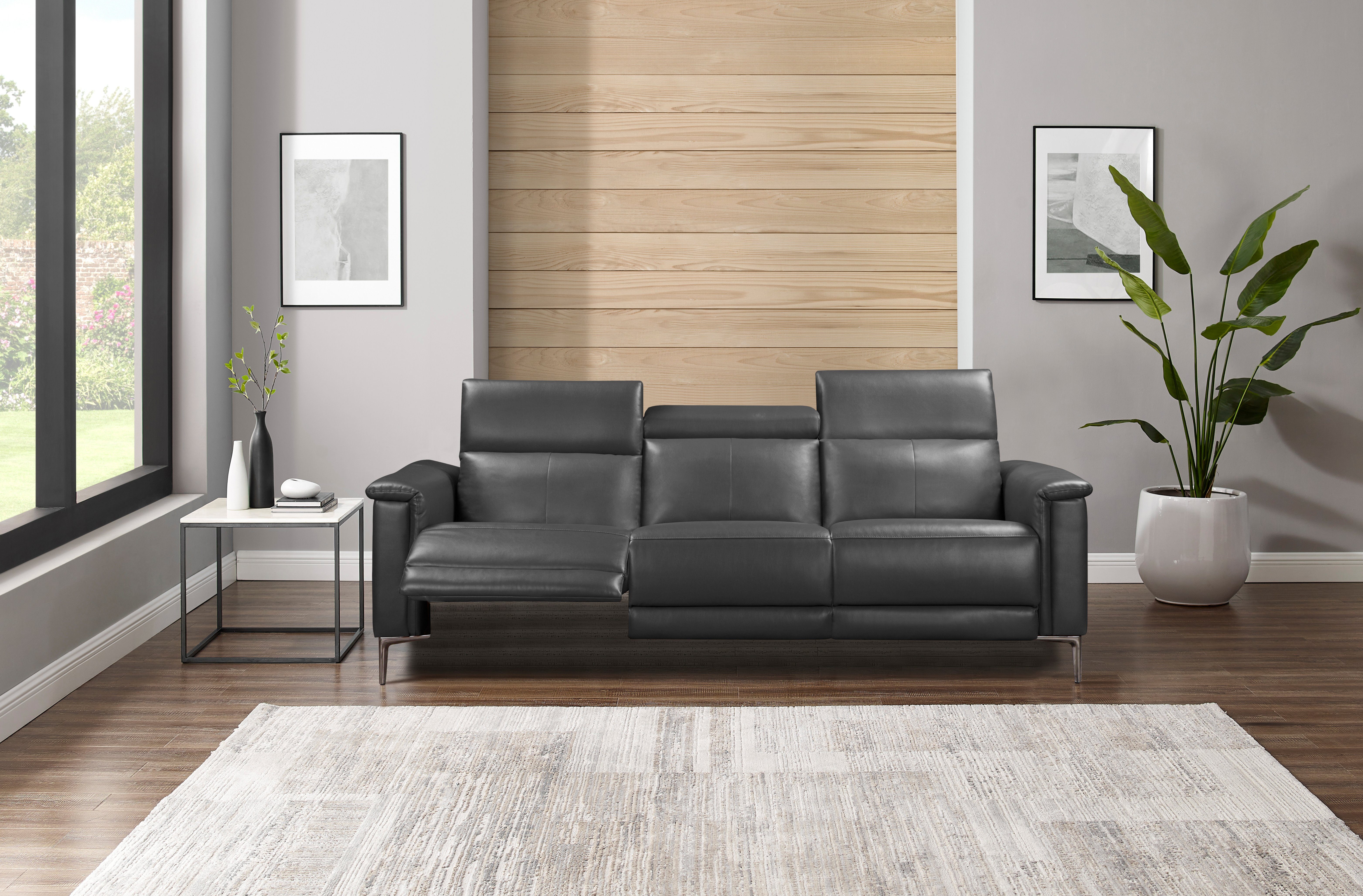 Places of Style 3-zitsbank Lund, met handmatige en elektrische relaxfunctie