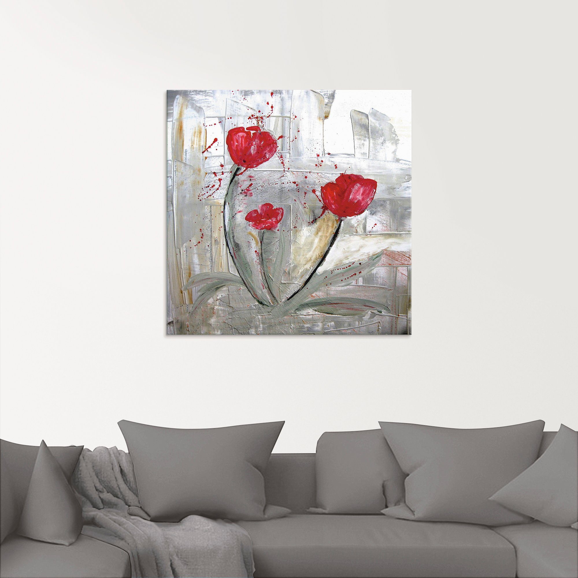 Artland Print op glas Familie in verschillende maten