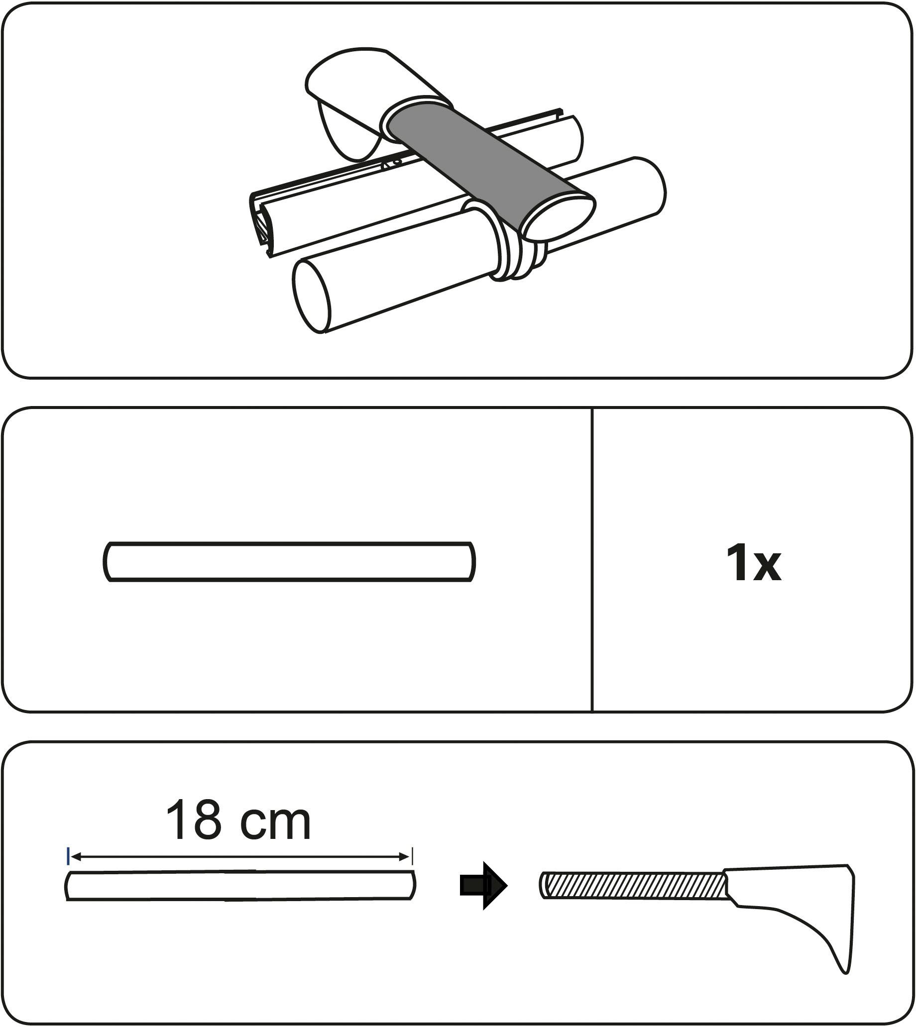 GARDINIA Dragerverlenging Verlenging voor universele dragers (1 stuk)