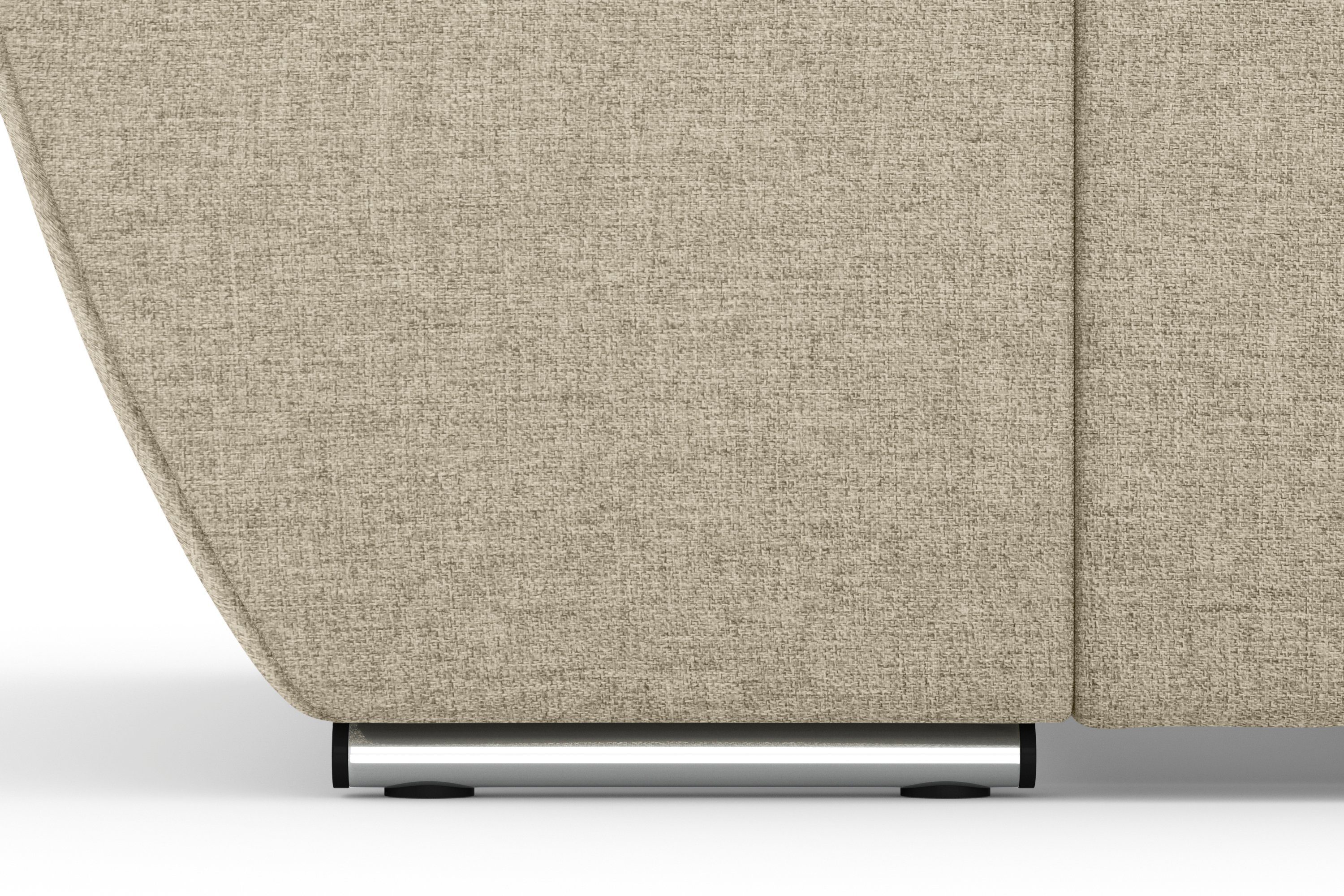 DOMO collection 3-zitsbank Splash, moderne stiksels in de zitting en rug, comfortabel,