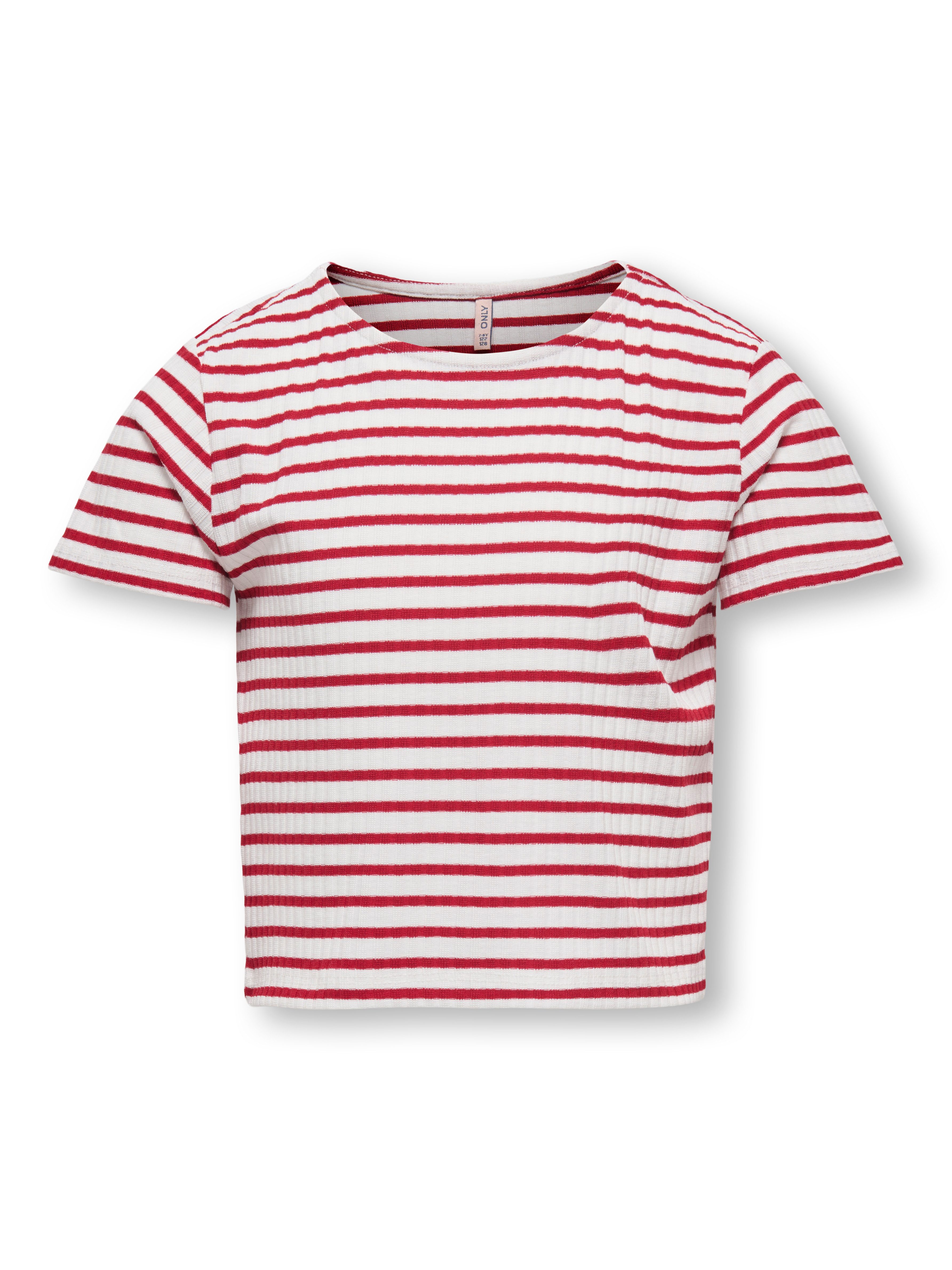 KIDS ONLY Shirt met korte mouwen KOGNELLA STRIPED S/S O-NECK TOP JRS