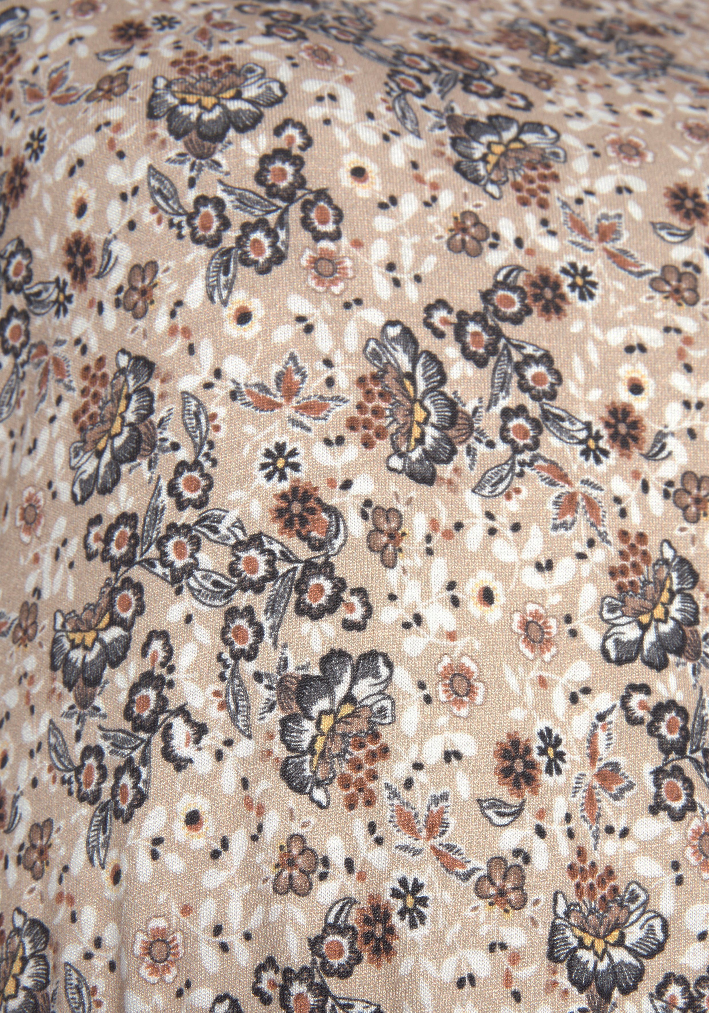Vivance Jerseyjurk met bloemenprint, soepelvallende zomerjurk, strandjurk