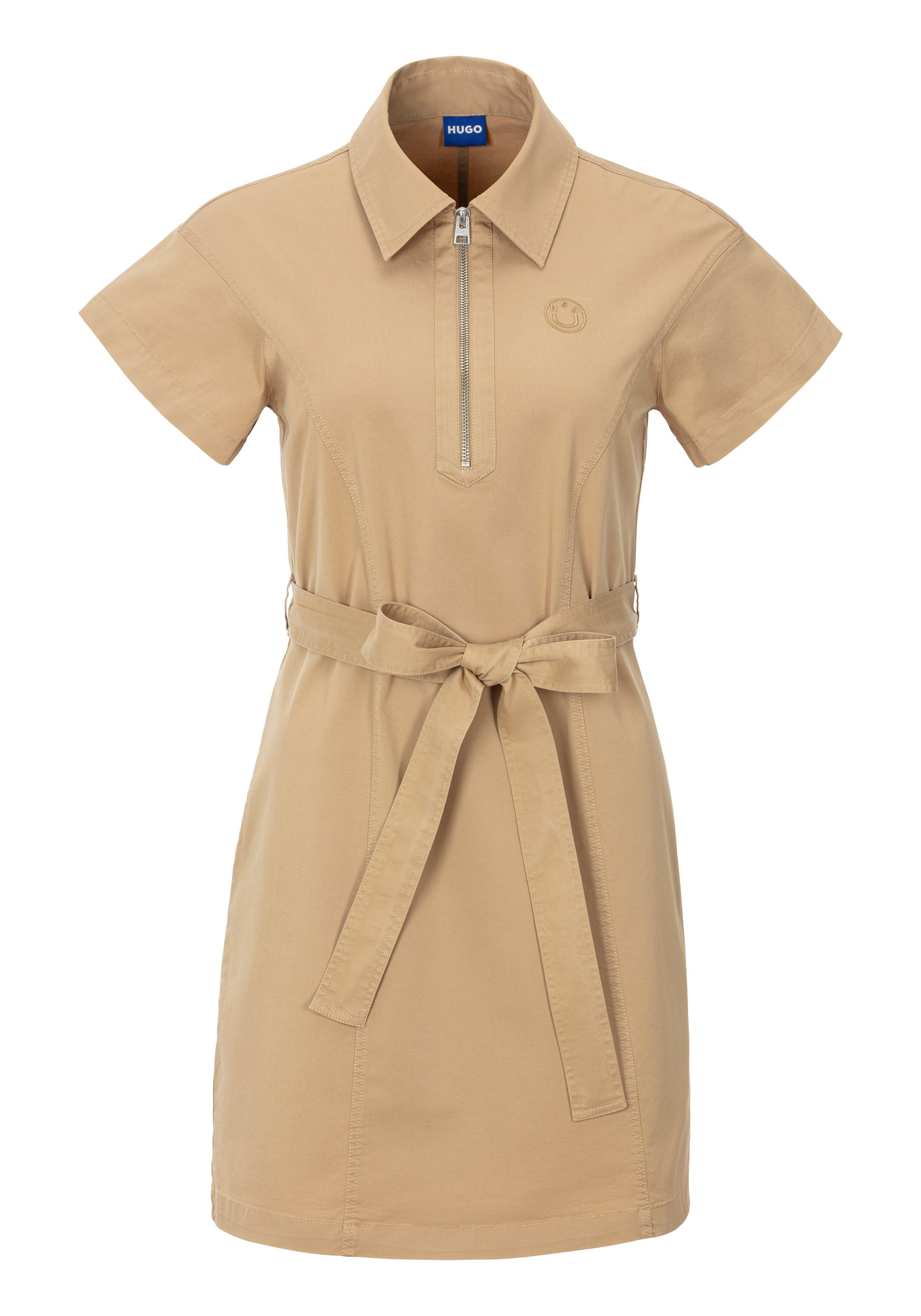 HUGO Blue Blousejurk Kerami met een ritsdetail