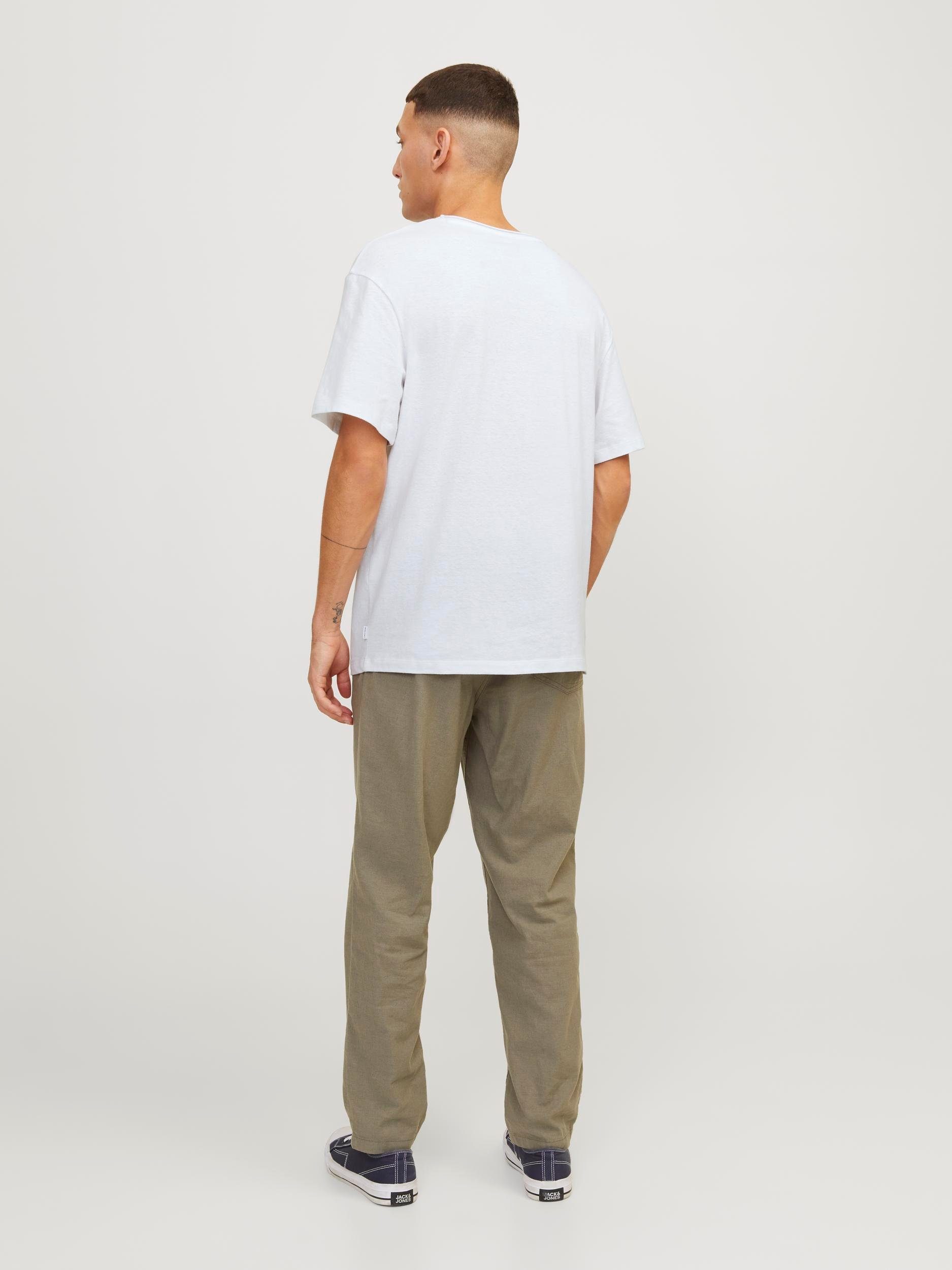 Jack & Jones T-shirt JJESUMMER LINEN TEE SS O-NECK LN