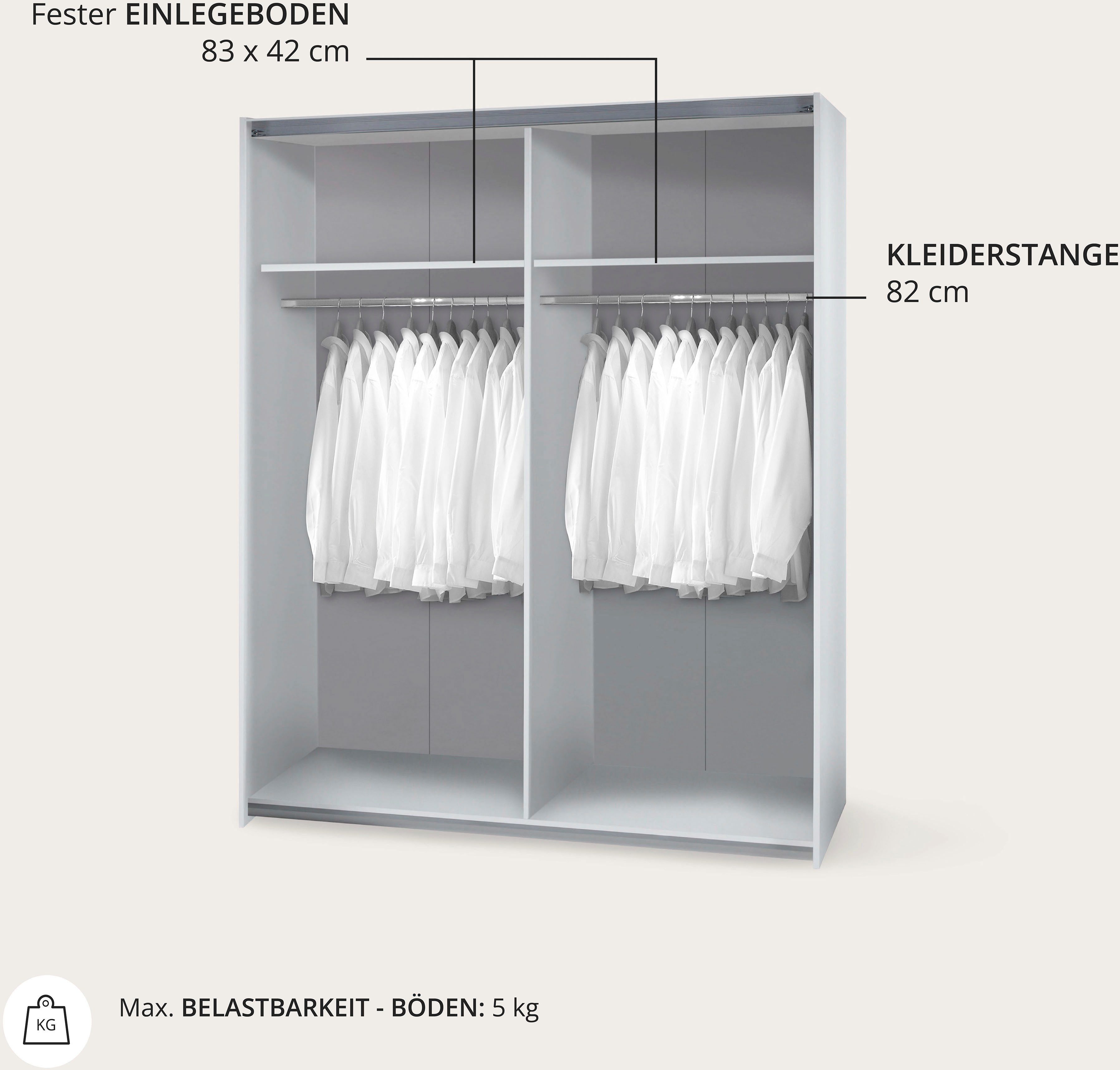 Schlafkontor Schuifdeurkast Time kast, kledingkast met schuifdeuren