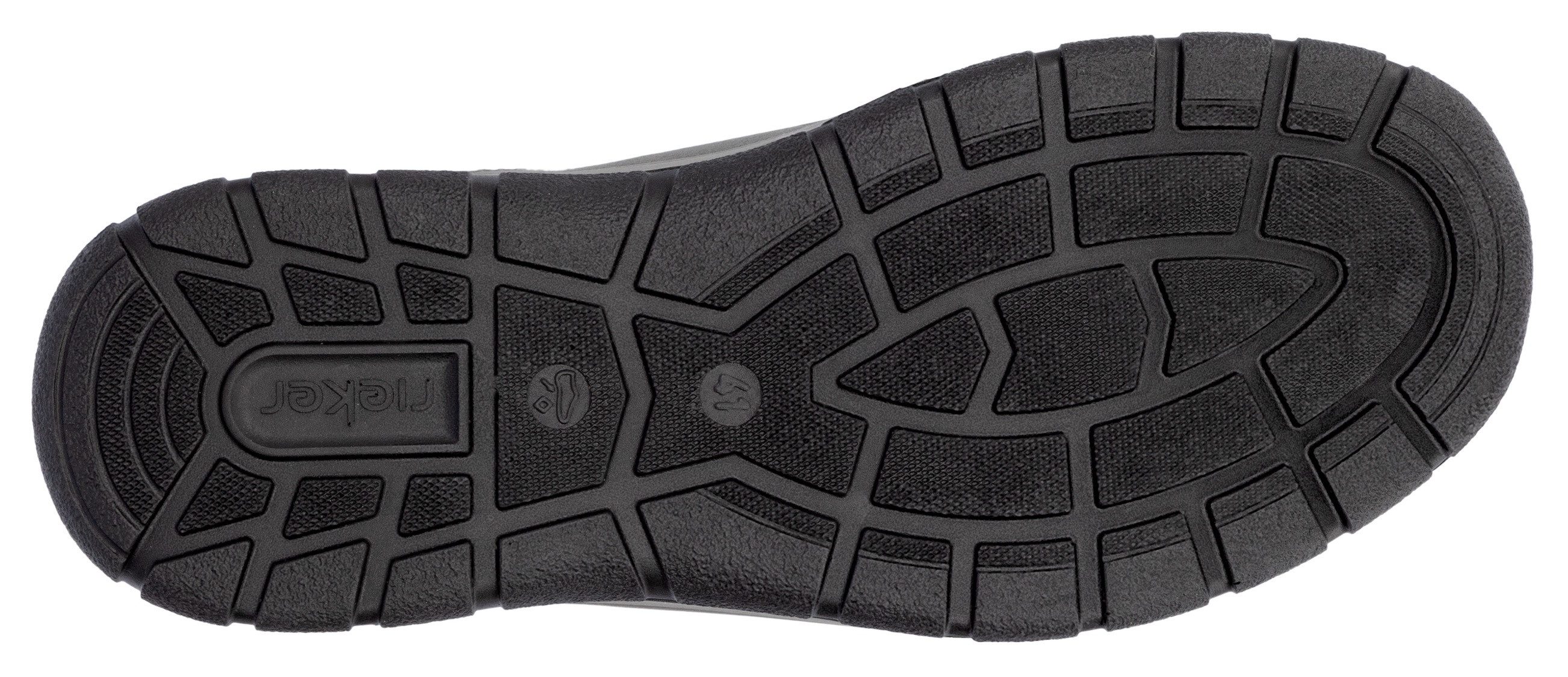 Rieker Sneakers , vrijetijdsschoen, halfschoen, veterschoen met gepolsterde schacht