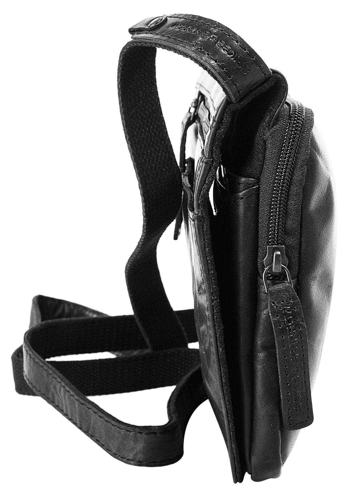Spikes & Sparrow Schoudertas echt leder