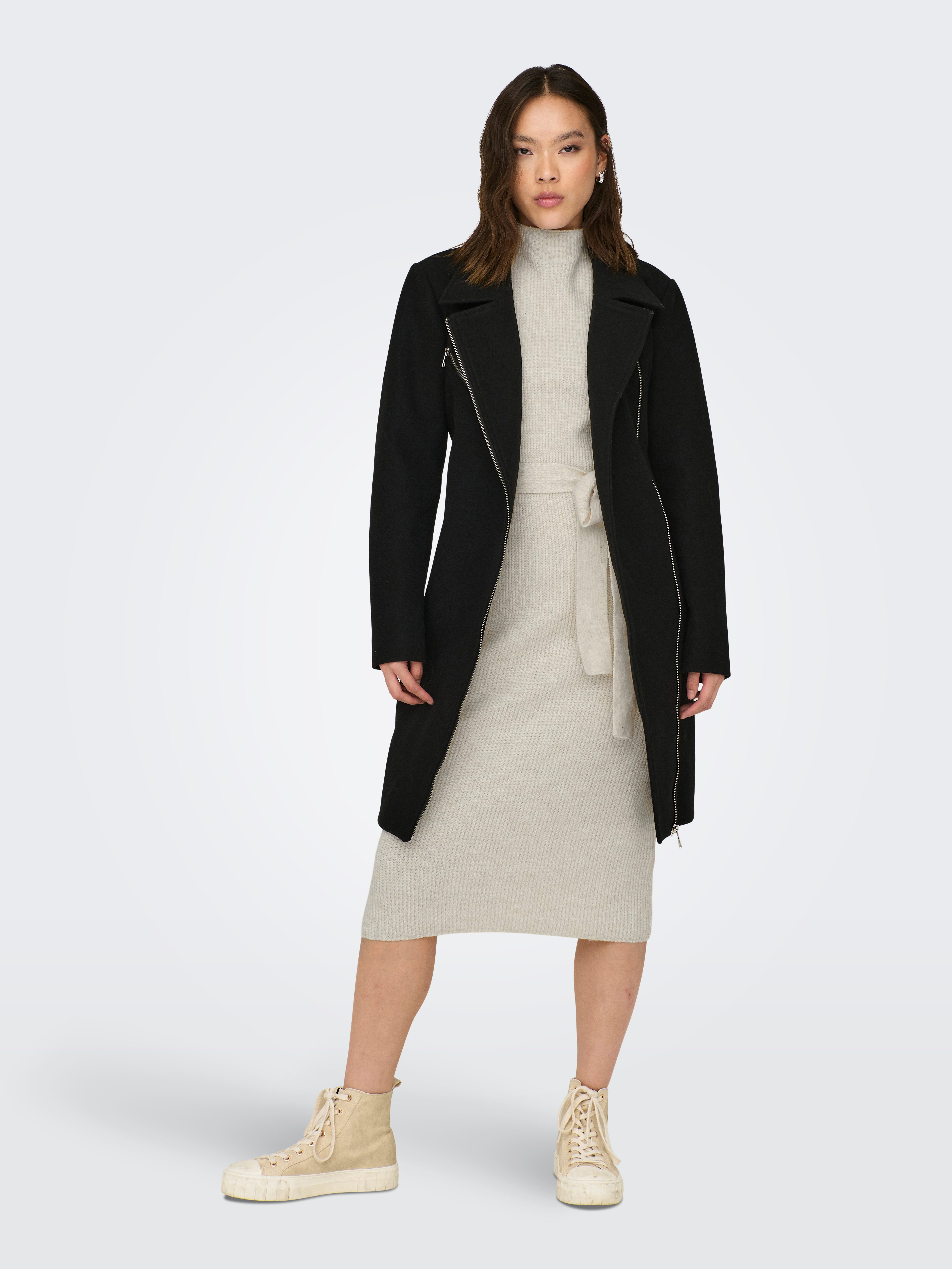 Only Korte jas ONLEMILY ZIP BIKER COAT OTW