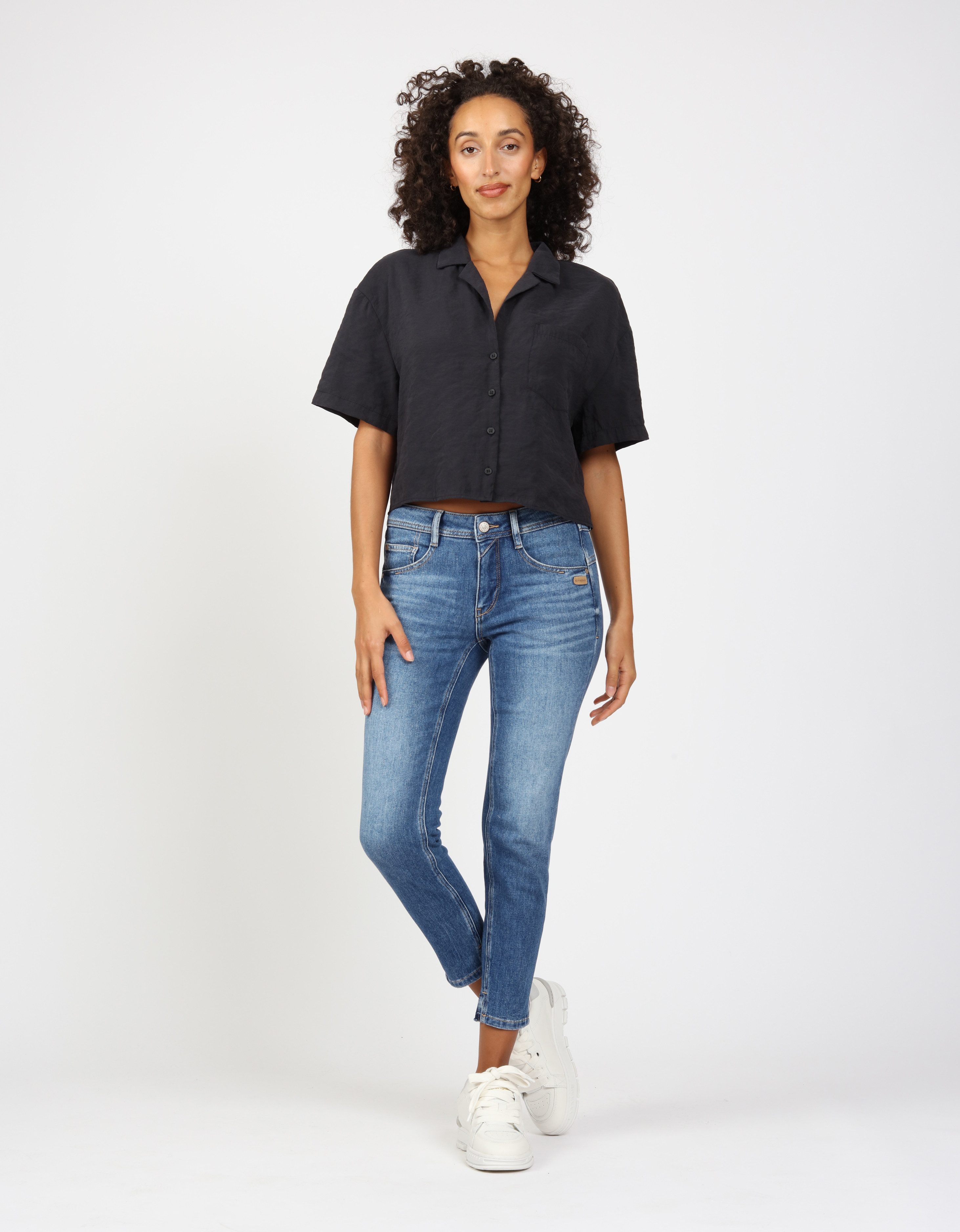 GANG Relax fit jeans 94AMELIE CROPPED in 5-pocket-stijl