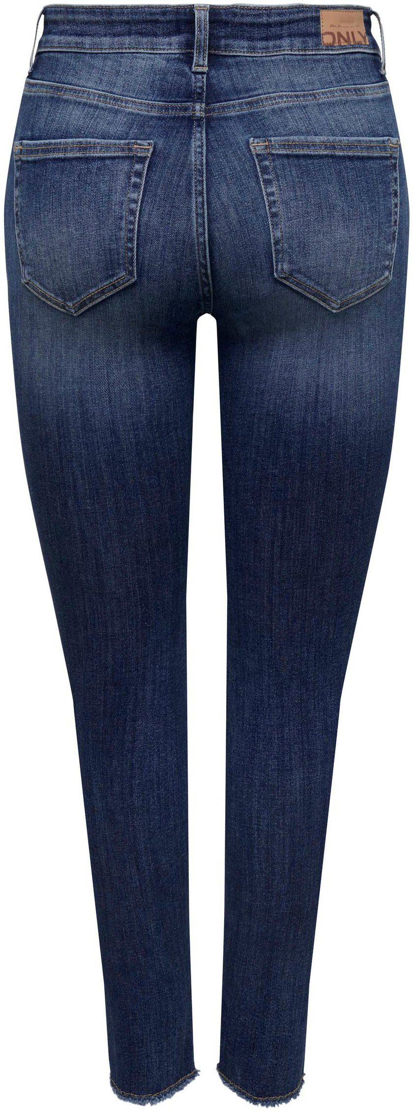 Only Ankle jeans ONLBLUSH MID SK ANK RAW DNM´