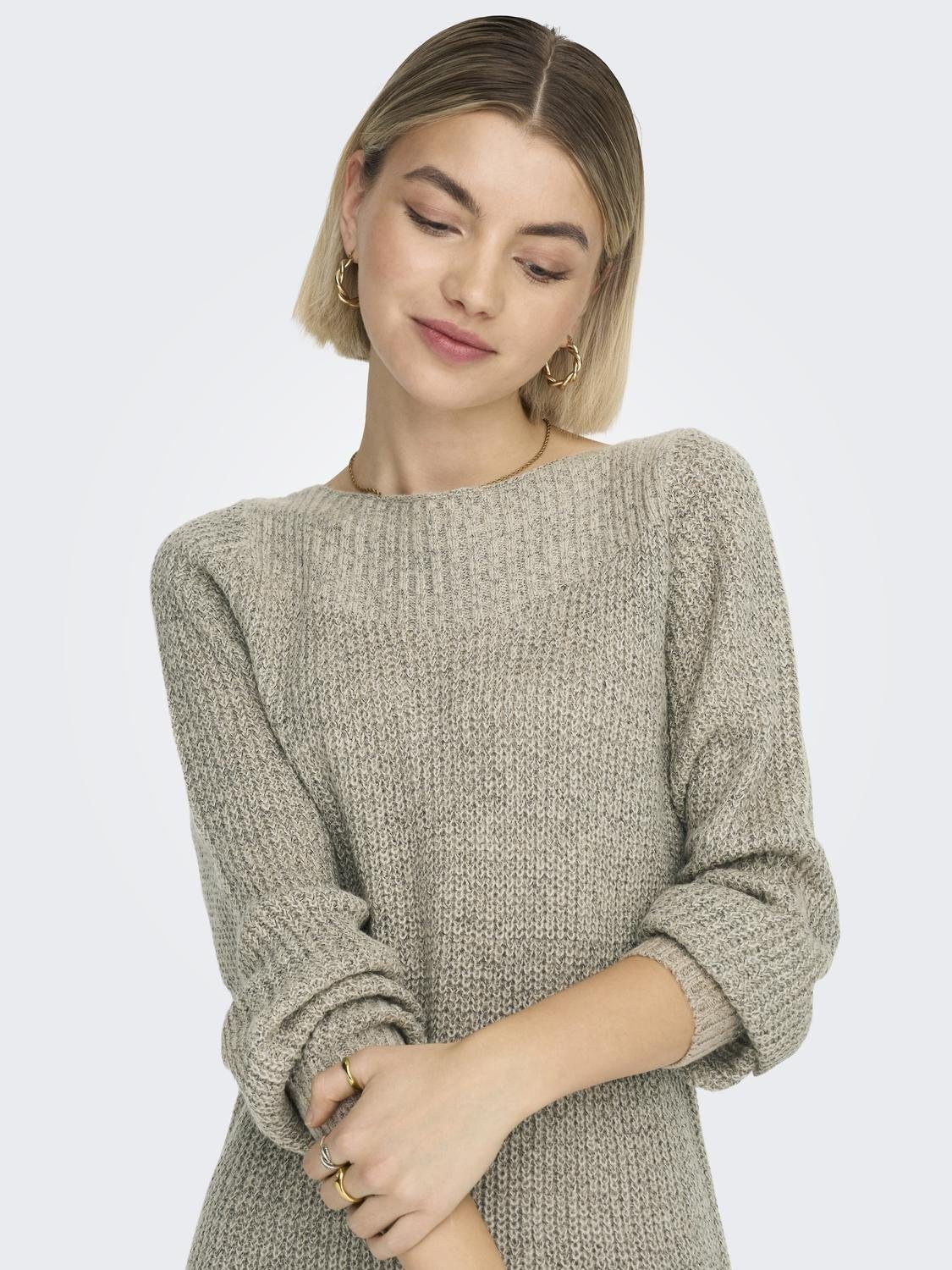 JDY Mini-jurk JDYWHITNEY MEGAN L/S BOAT DRESS KNT NOOS