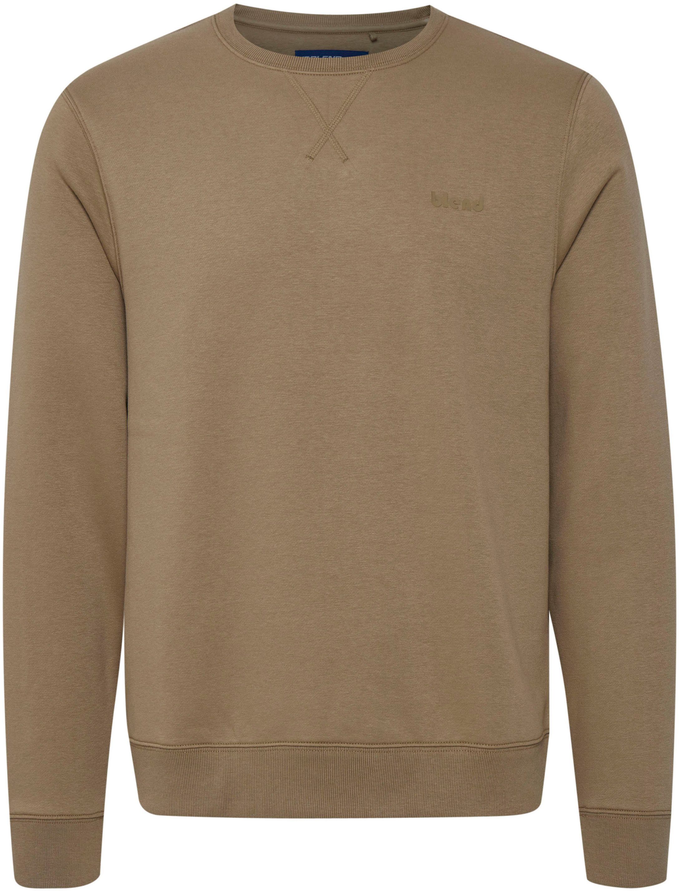 Blend Sweatshirt BHDOWNTON CREW heren sweaters maat M (48/50) bruin