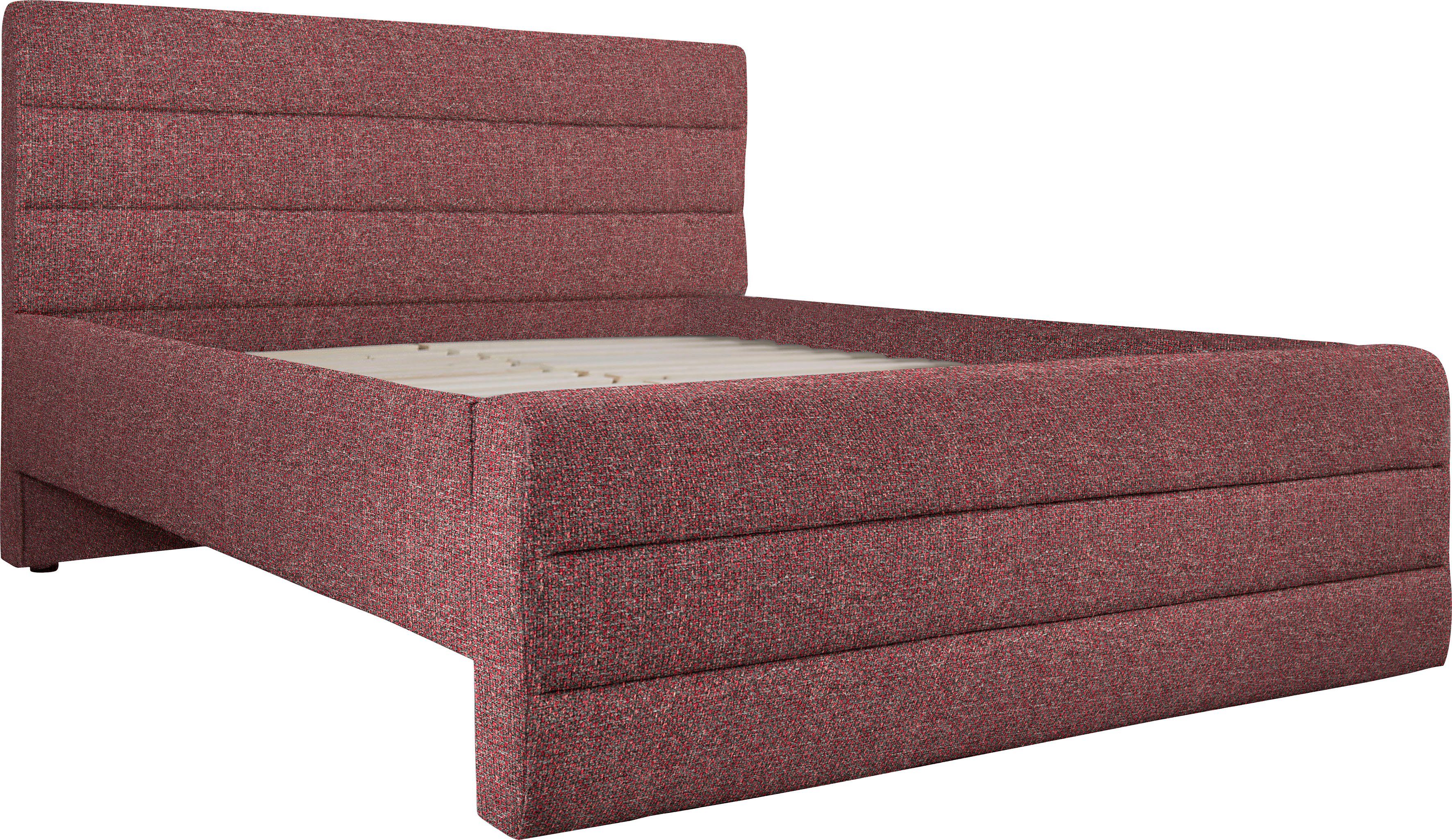 OTTO products Gestoffeerd bed Merrit Dwarsnaad in het hoofd- en voetbord, in 5 breedten, ook in 220 cm lang