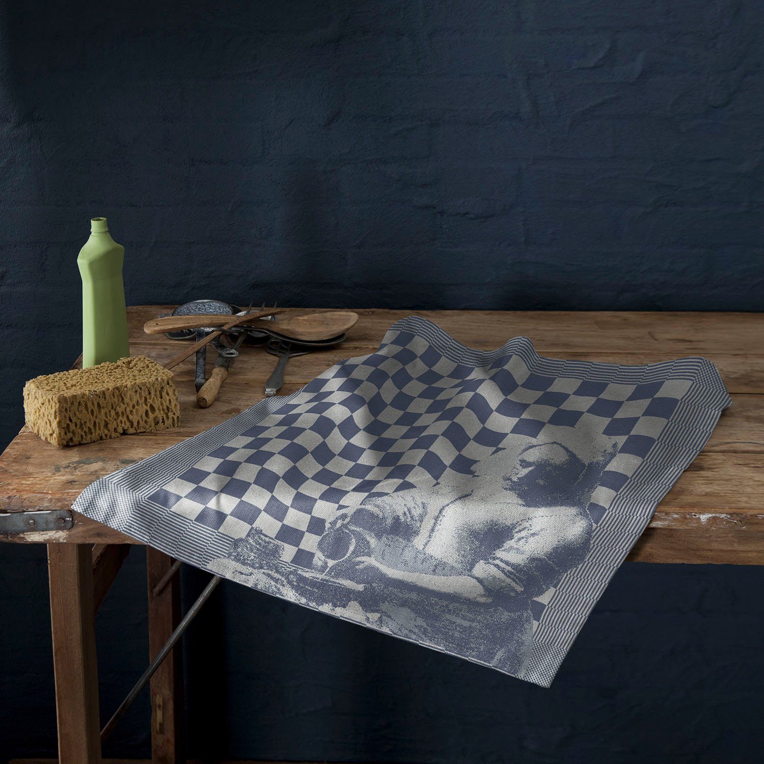 DDDDD Theedoek Milk van puur katoen, afmetingen per doek ca. 60x65 cm (set, 6-delig)