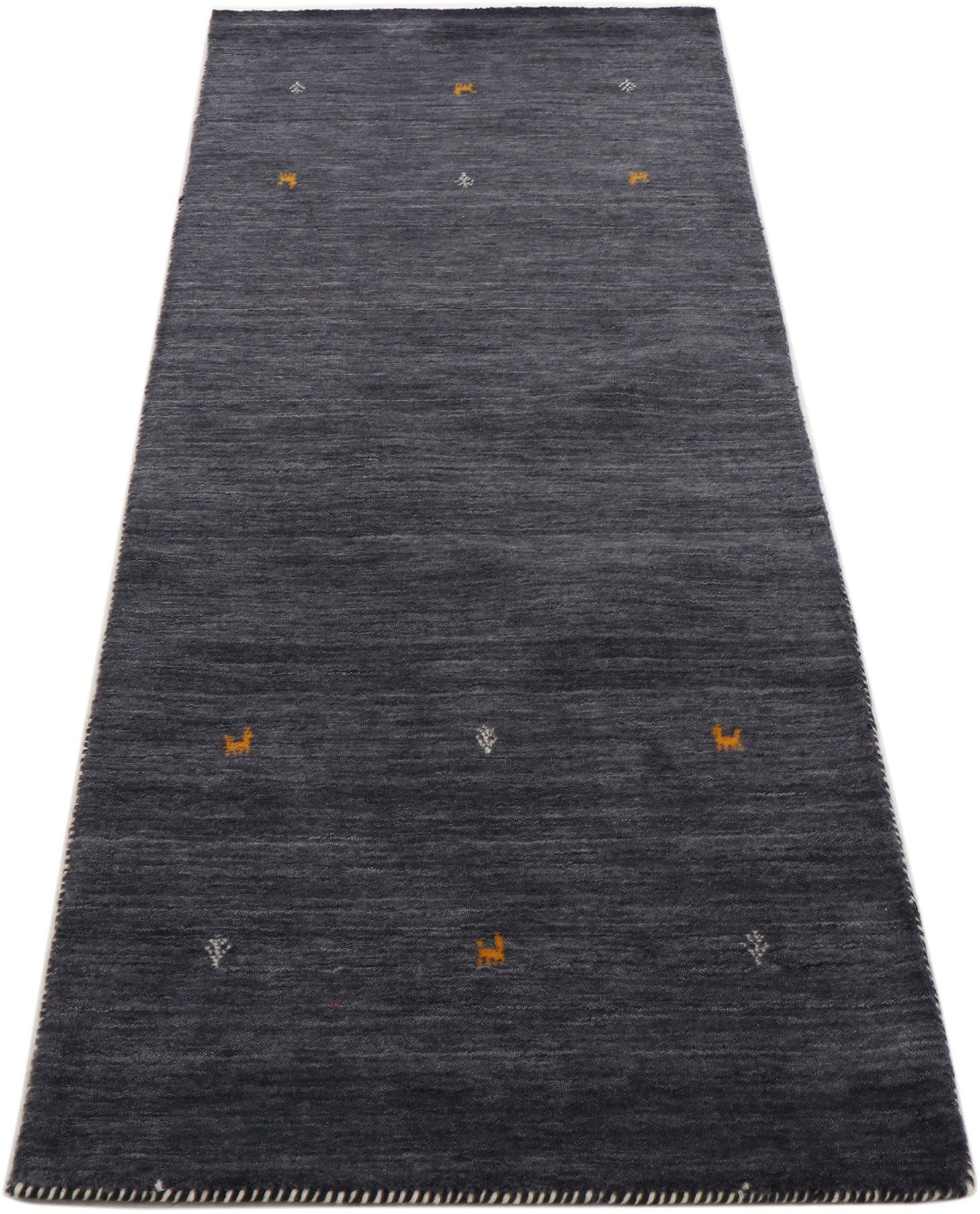 carpetfine Wollen kleed Gabbeh Uni, ook als loper verkrijgbaar