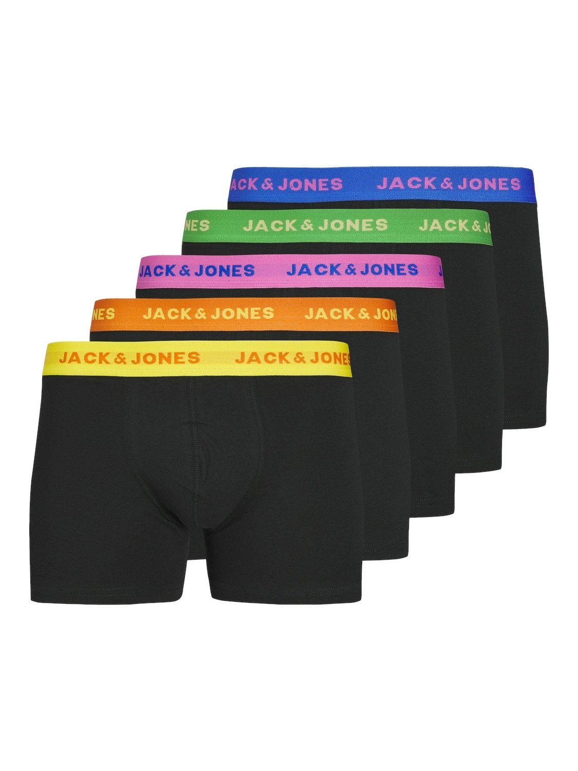 Jack & Jones Boxershort JACLEO SOLID TRUNKS 5 PACK (set 5 stuks)