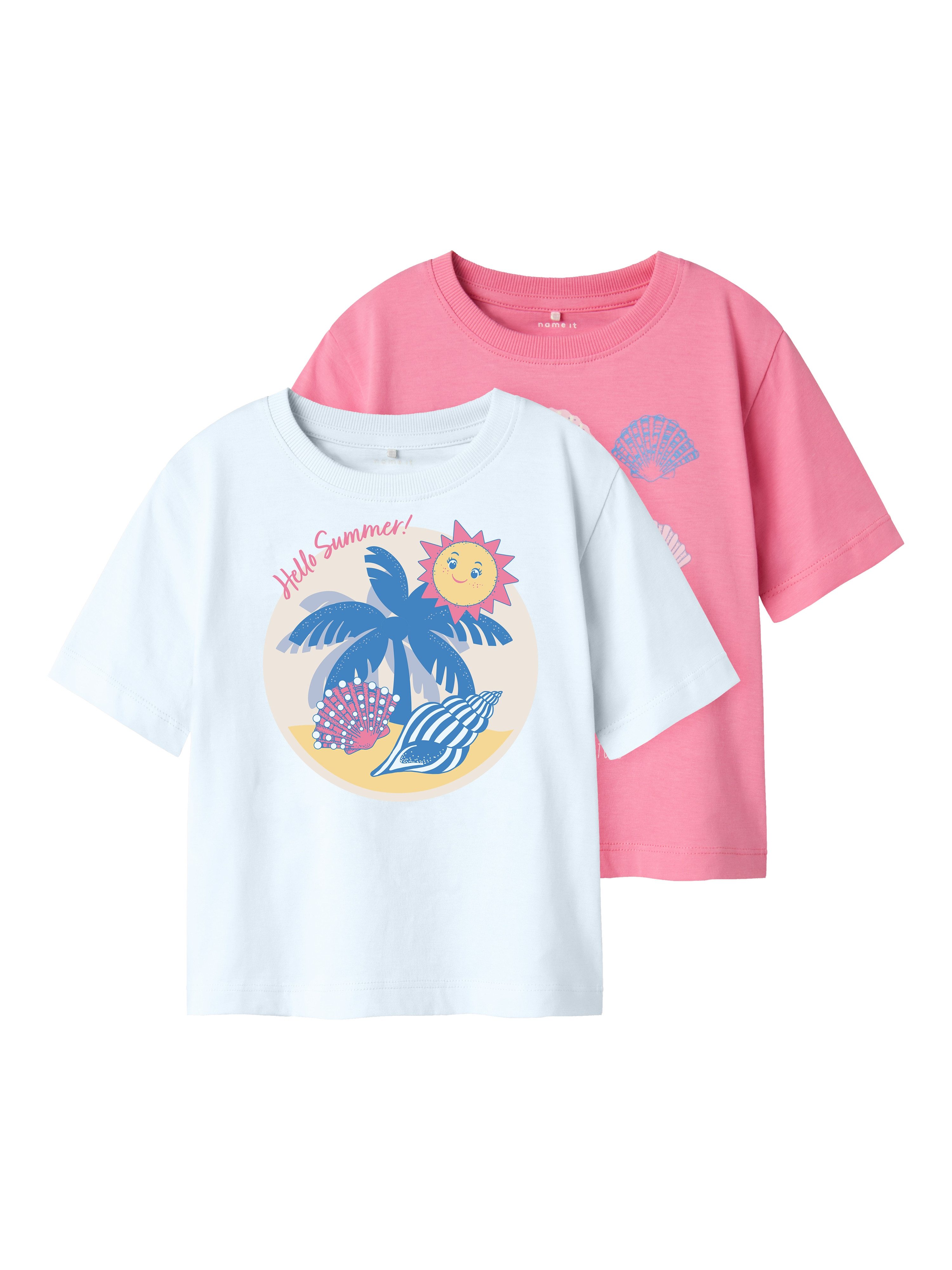 Name It Shirt met korte mouwen NMFJASSA 2P SS NREG TOP PB (set, 2-delig)
