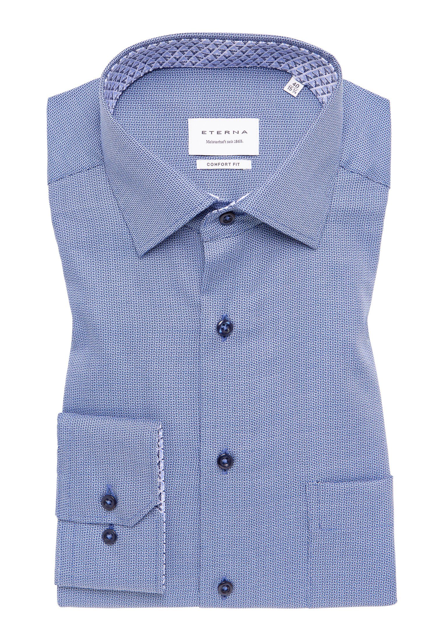 Eterna Overhemd met lange mouwen Comfort fit
