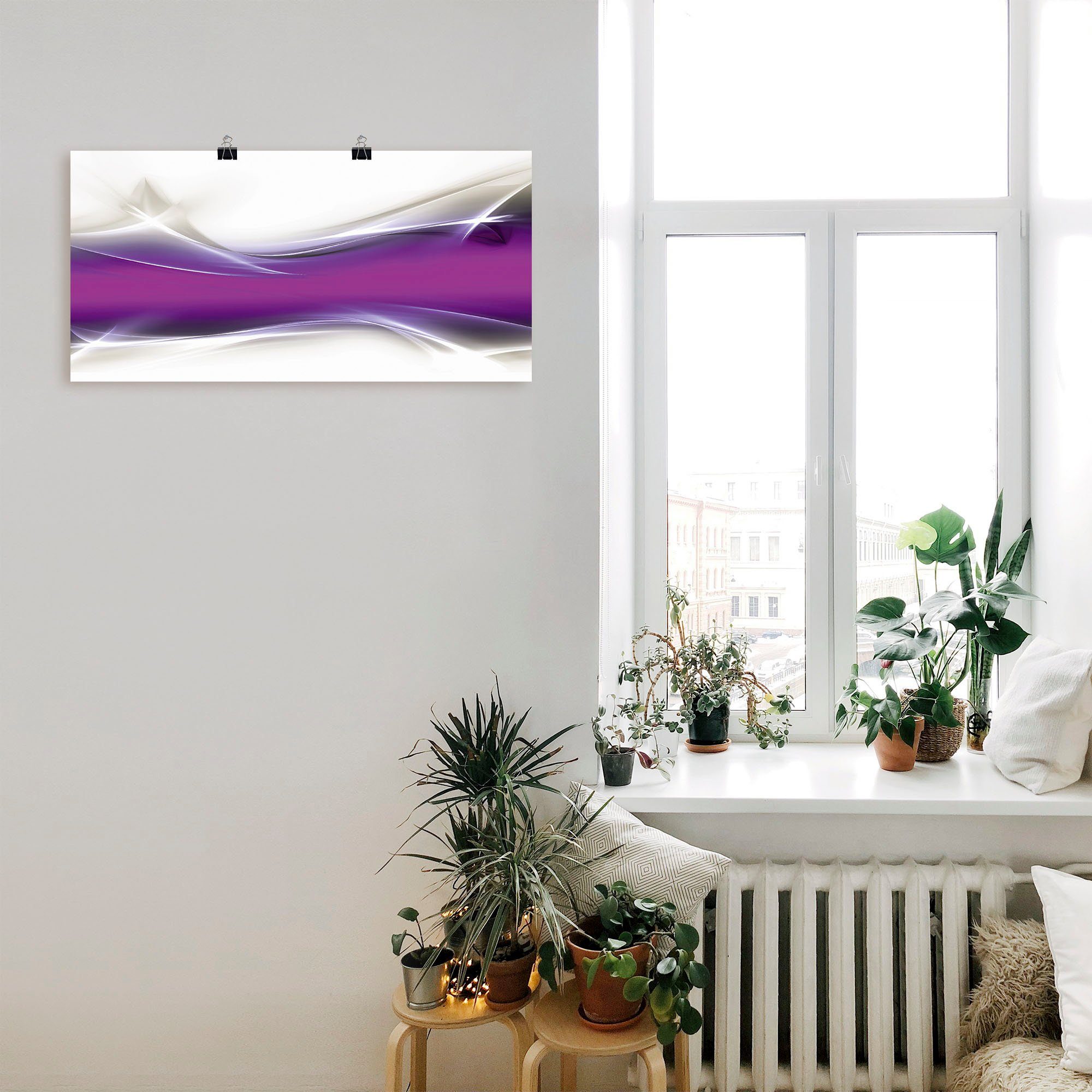 Artland Artprint Creatief element als artprint van aluminium, artprint voor buiten, artprint op linnen, poster in verschillende maten. maten