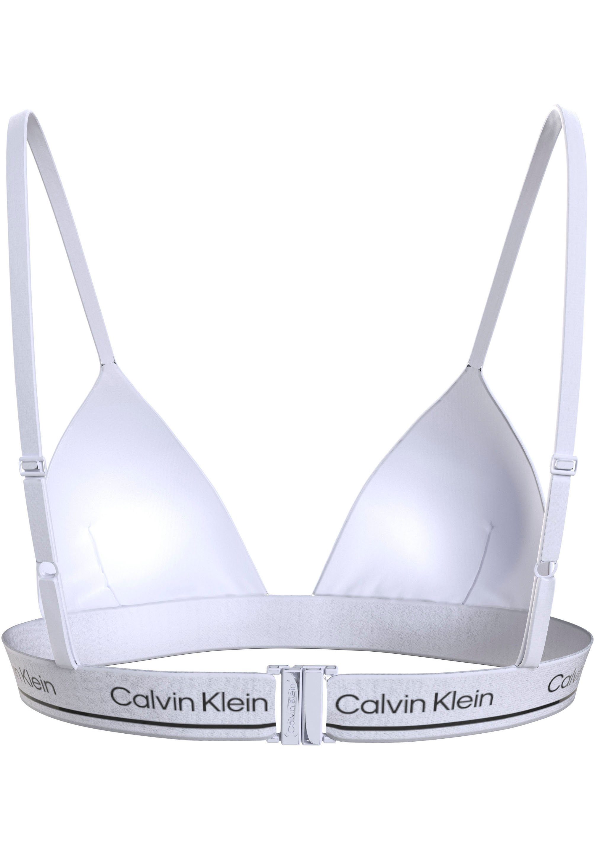 Calvin Klein Swimwear Triangel-bikinitop TRIANGLE-RP met logo op de onderste band