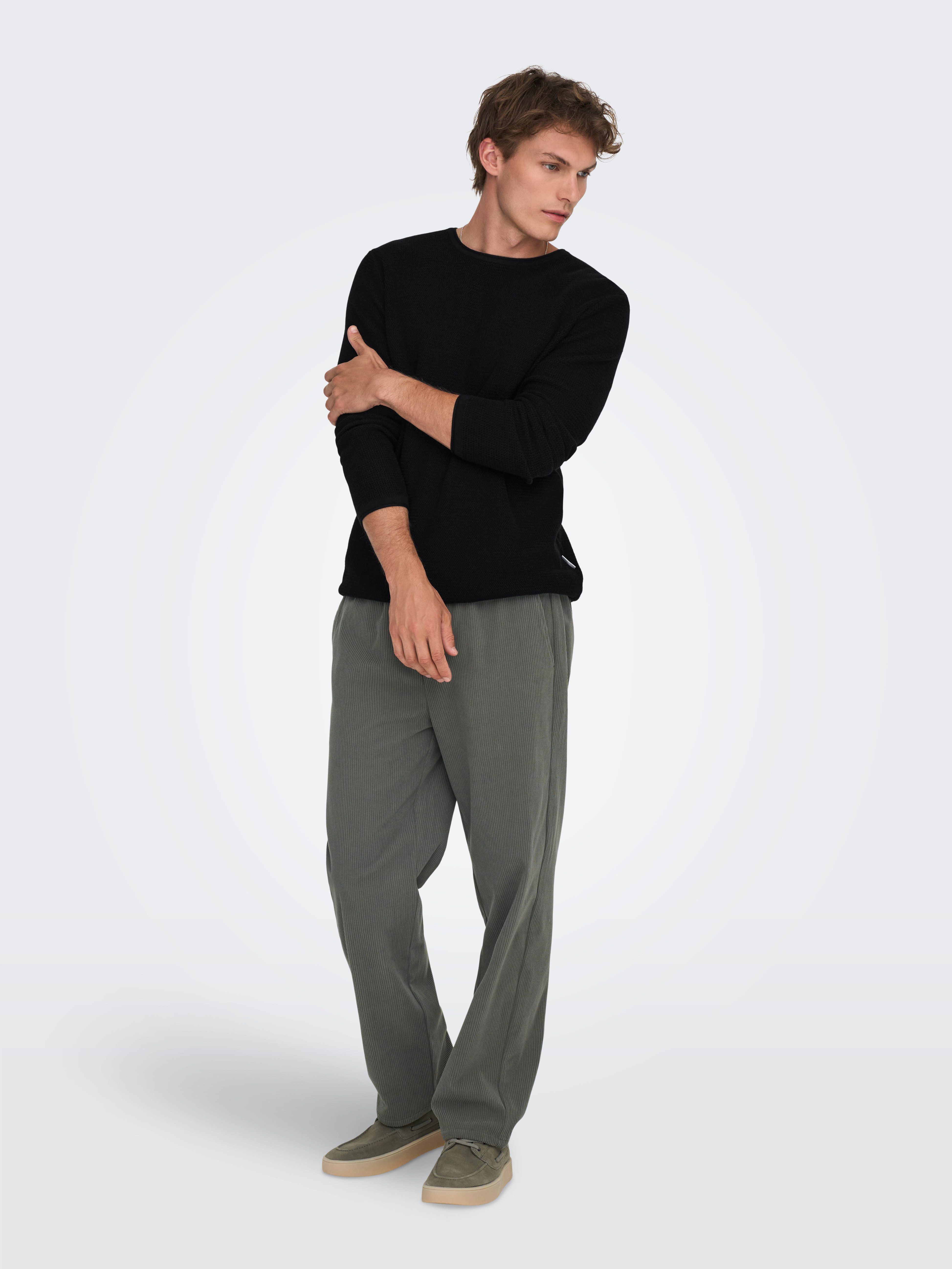 ONLY & SONS Gebreide trui ONSERIC REG 12 STRUC CREW KNIT