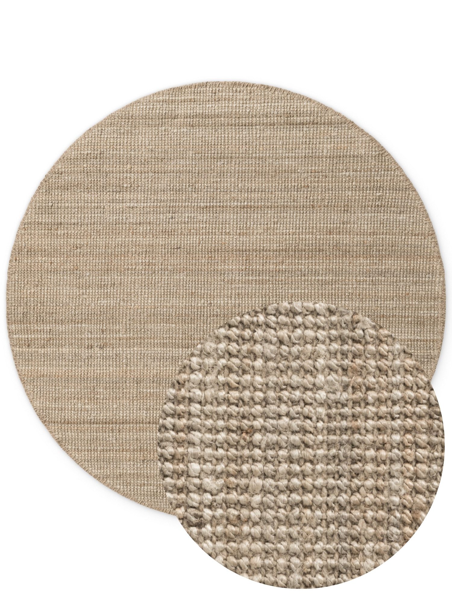 HANSE Home Vloerkleed Jaipur jute tapijt, als loper en rond 100% natuurlijke vezel, duurzaam, woonkamer, eetkamer, slaapkamer, grs