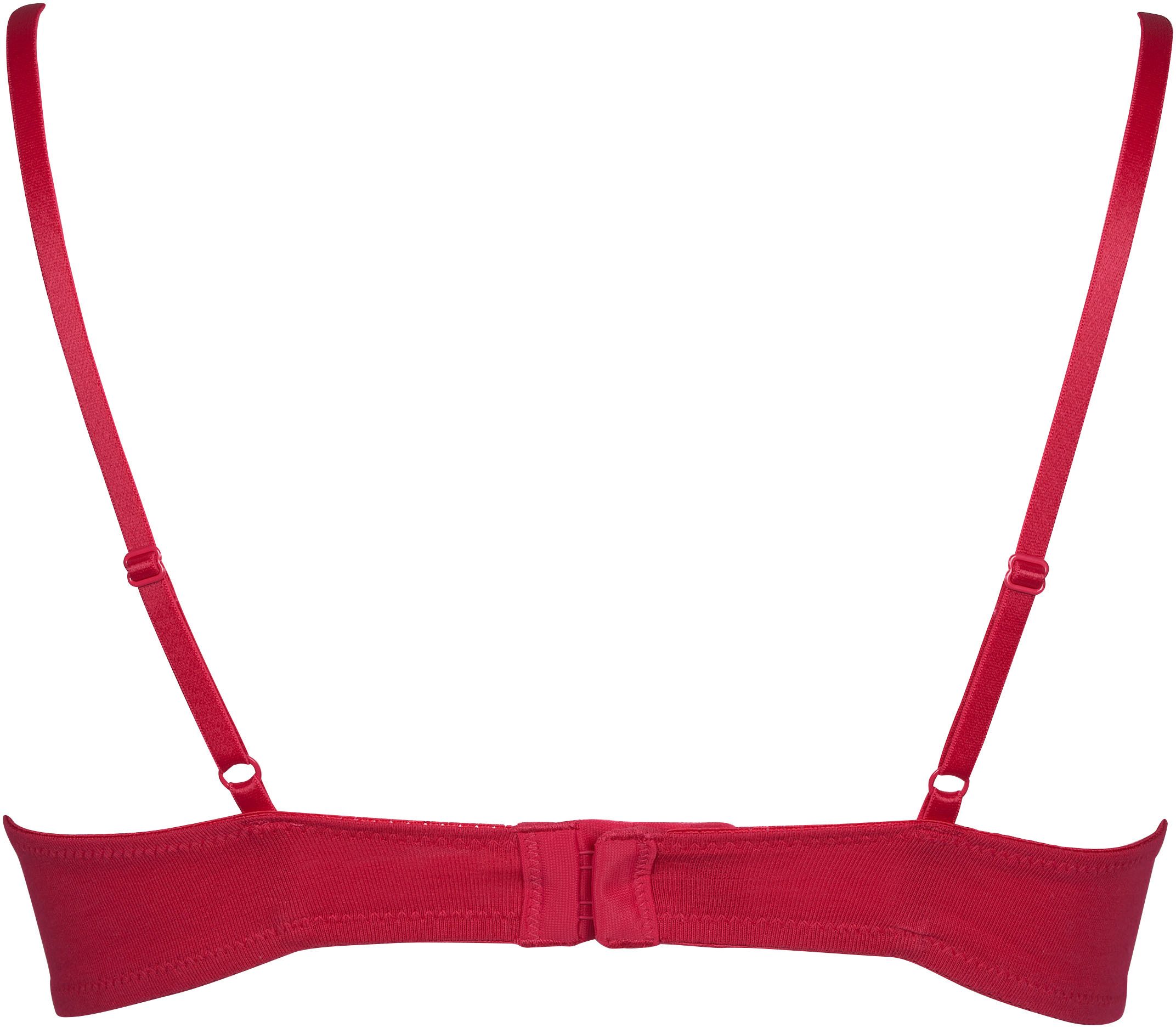 MUSTANG Soft-bh Padded cotton bra met delicate kantapplicatie (Set van 2)