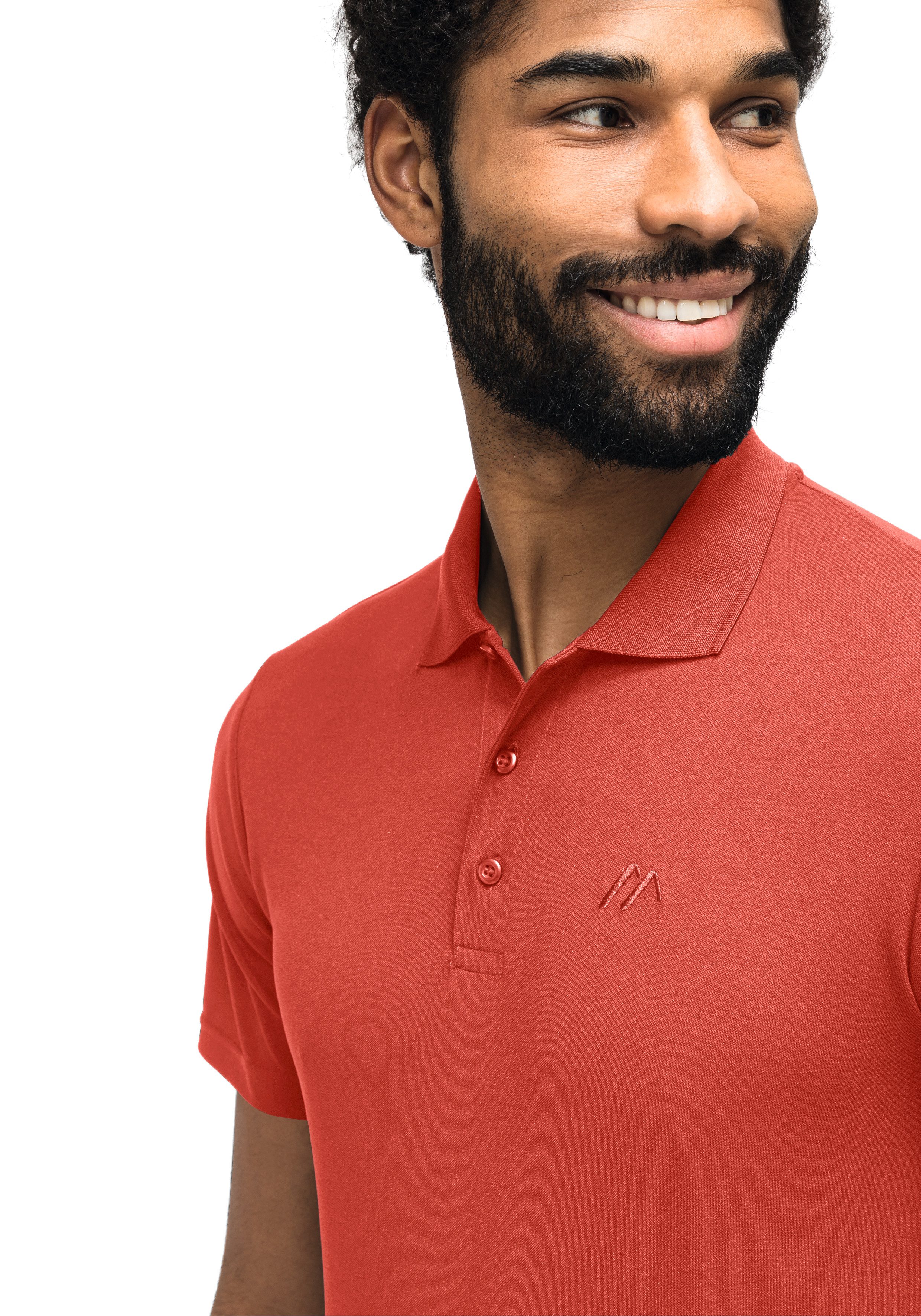 Maier Sports Functioneel shirt Ulrich Heren poloshirt, korte mouw vrijetijdsshirt met overhemdkraag, regular fit