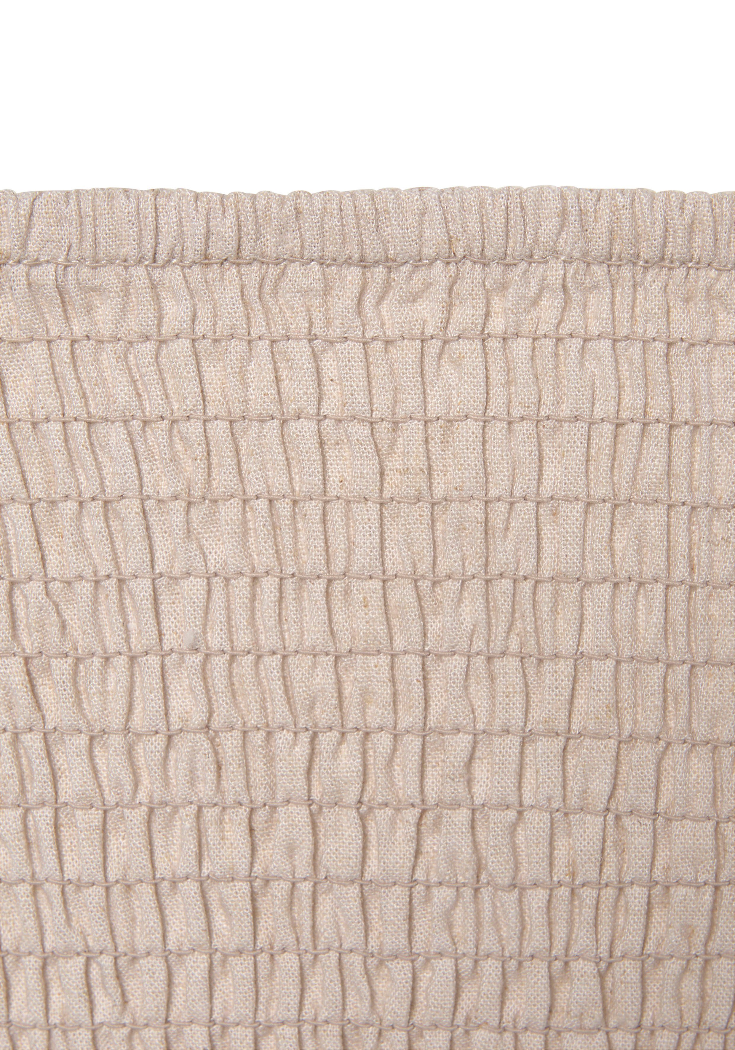 Lascana Crop-top gemaakt van een linnen-viscosemix