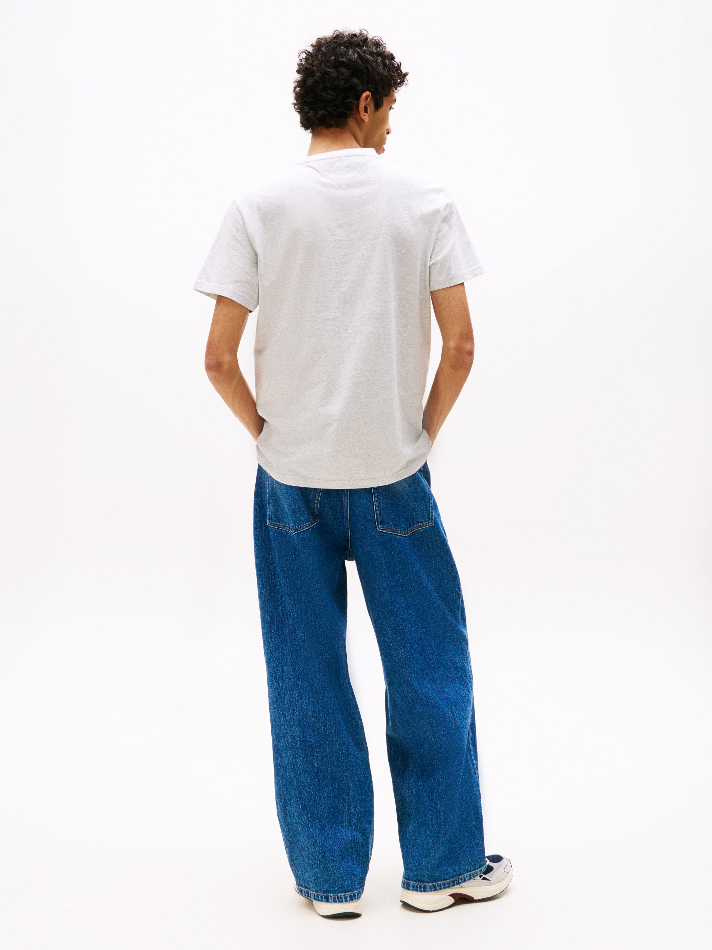 TOMMY JEANS T-shirt TJM SLIM LINEAR CHEST TEE EXT