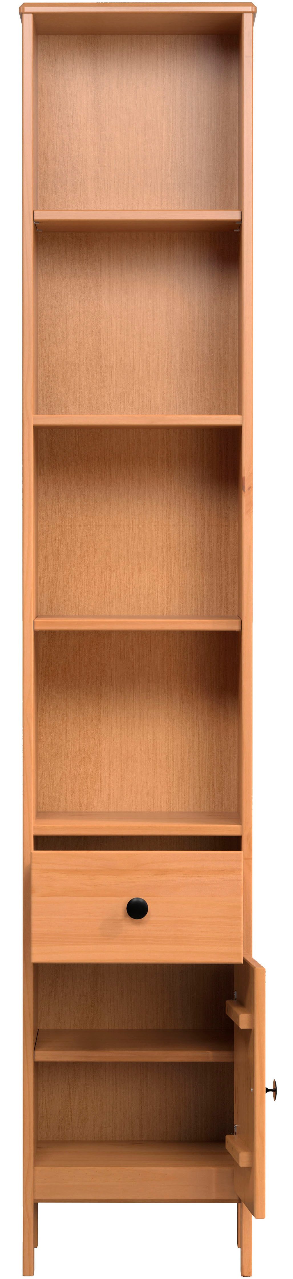 welltime Hoge kast Kall Badkast van massief grenenhout met lade - (B/D/H) 35/33/188 cm (1 stuk)