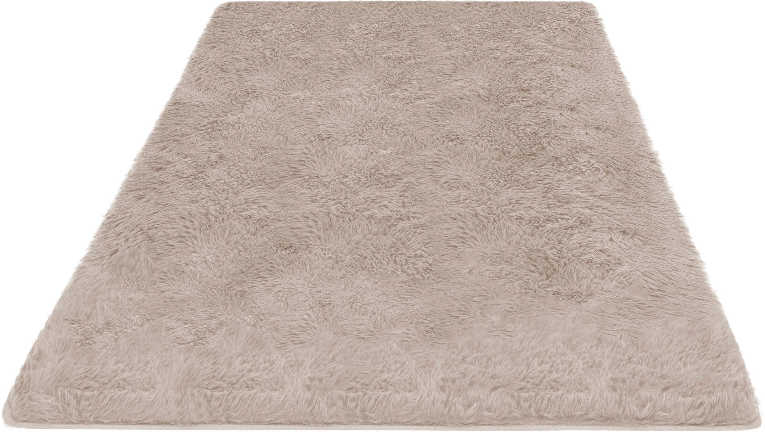 my home Hoogpolig vloerkleed Silky, bijzonder zacht en knuffelig, zeer dichte kwaliteit
