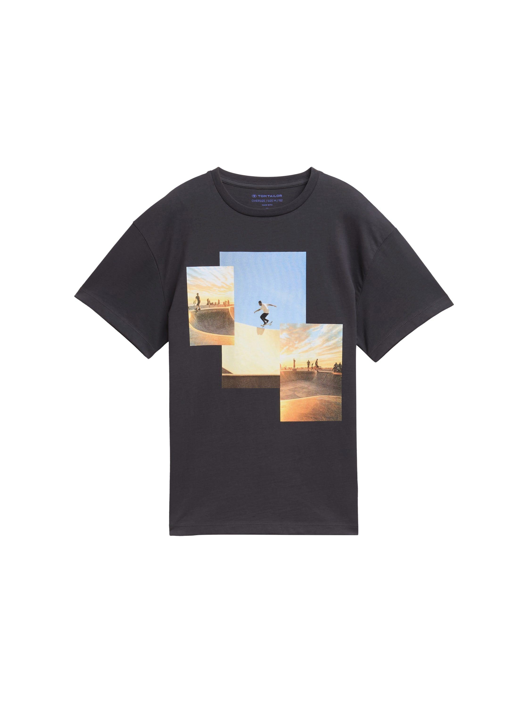 Tom Tailor T-shirt jongens t-shirts maat 164 grijs