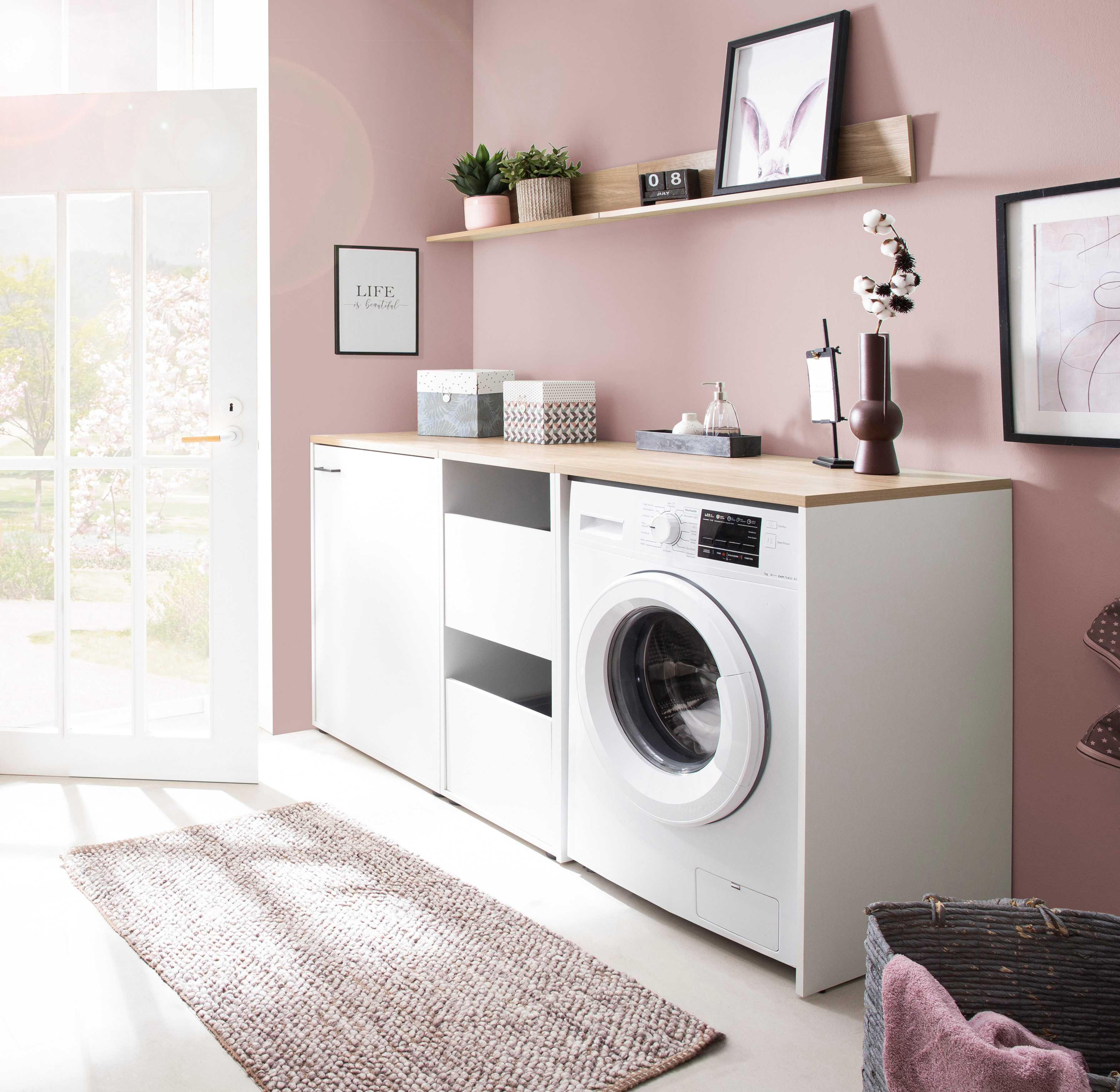 Schildmeyer Multifunctionele kast Solea, breedte 67 cm Softclose scharnieren, verwisselbare deur aanslag