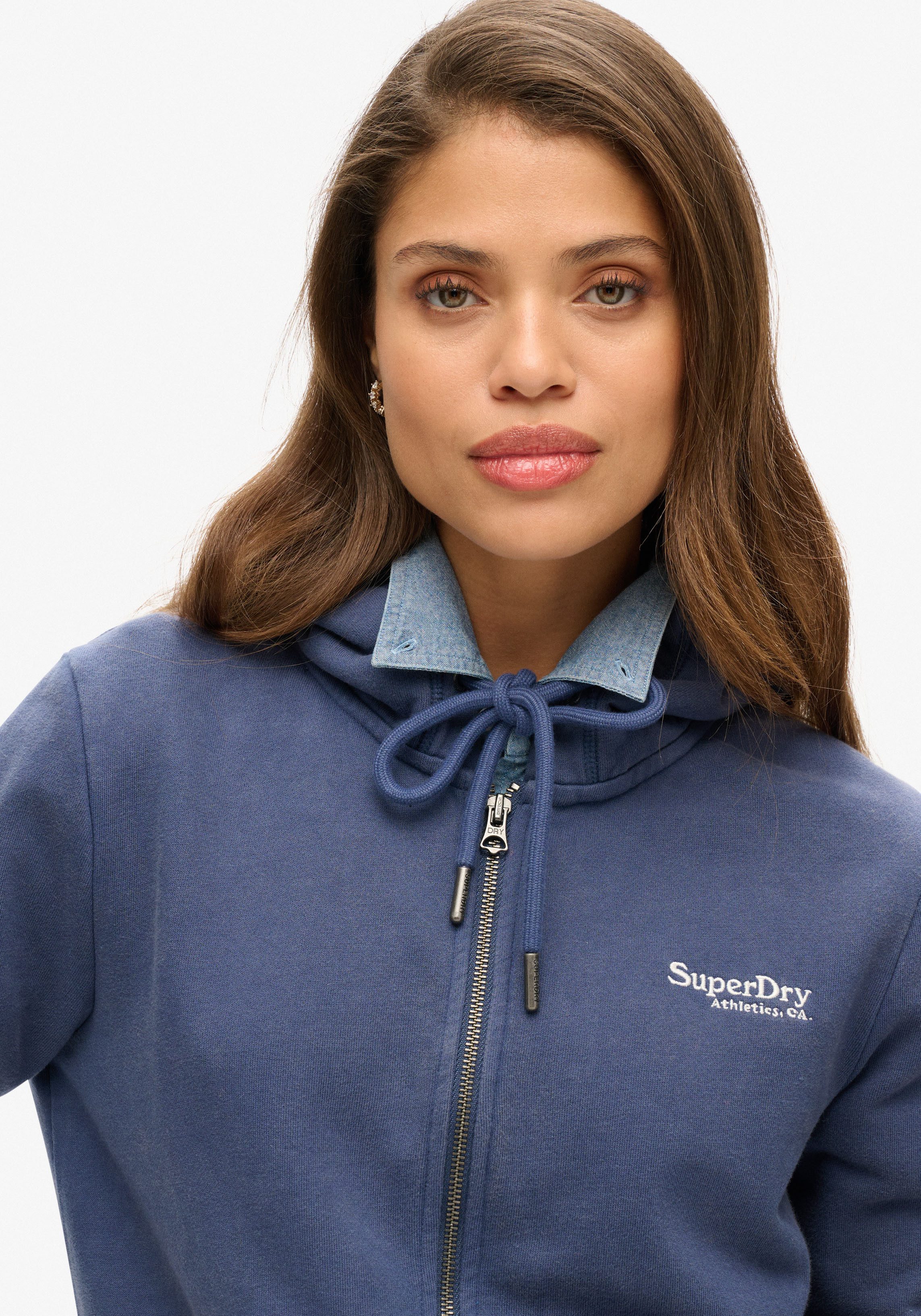 Superdry Capuchonsweatvest ESSENTIAL LOGO ZIP HOODIE HB