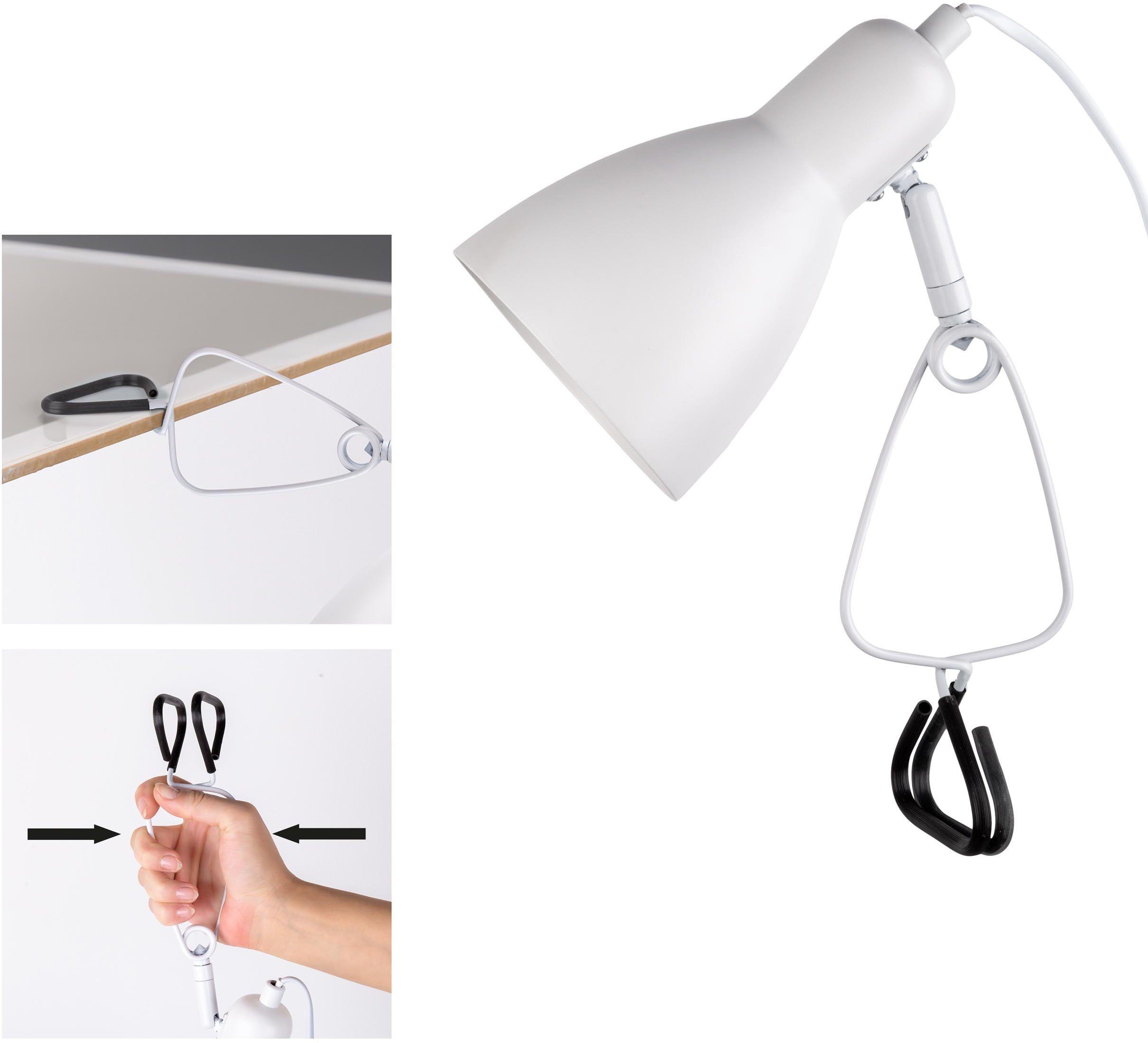 näve Tafellamp Mara Kan met klem overal bevestigd worden, excl. 1xE14 max. 18W (1 stuk) tafellampen wit
