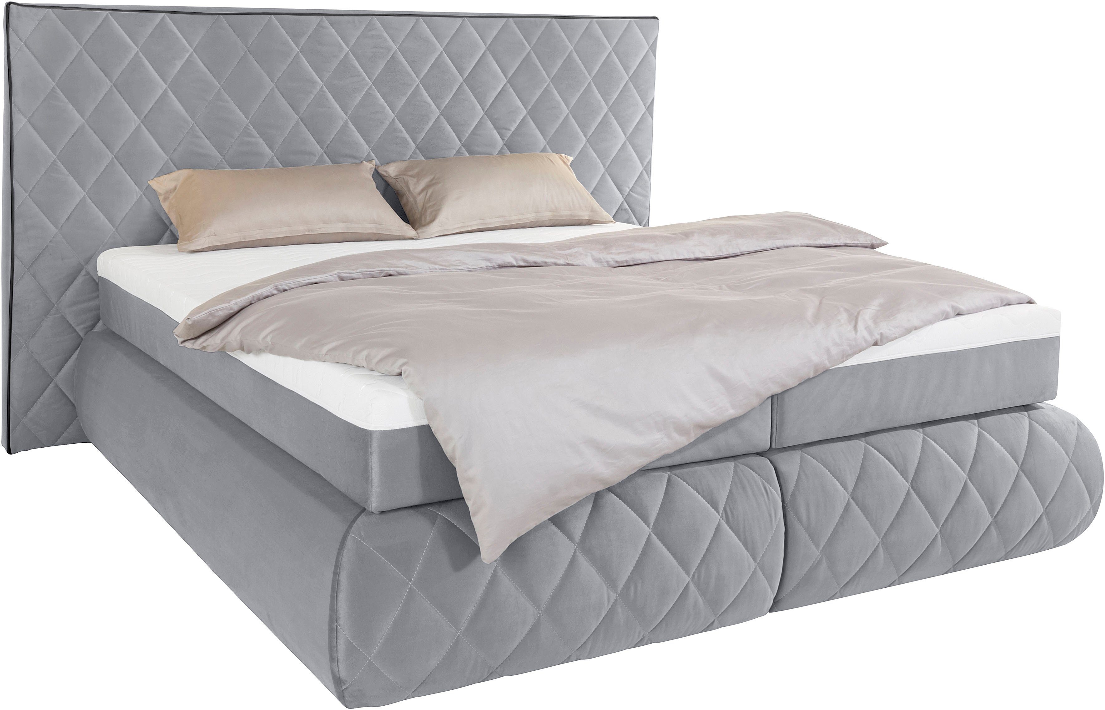 Places of Style Boxspring Alaric naar keuze met en zonder stralen, topmatras pocketvering