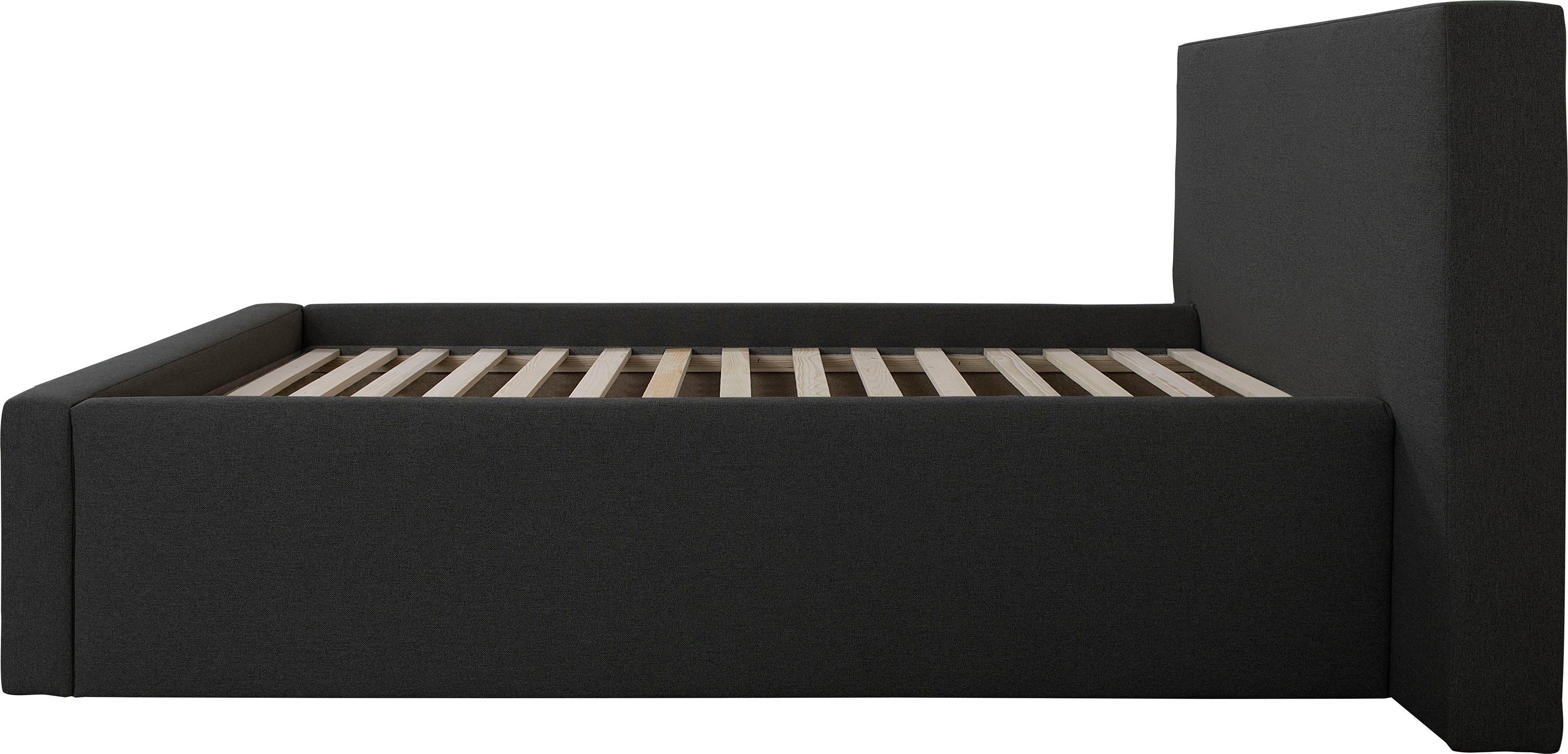 INOSIGN Gestoffeerd bed DALINA rechtlijnig hoofdbord, in 5 breedten, ook in 220 cm lengte