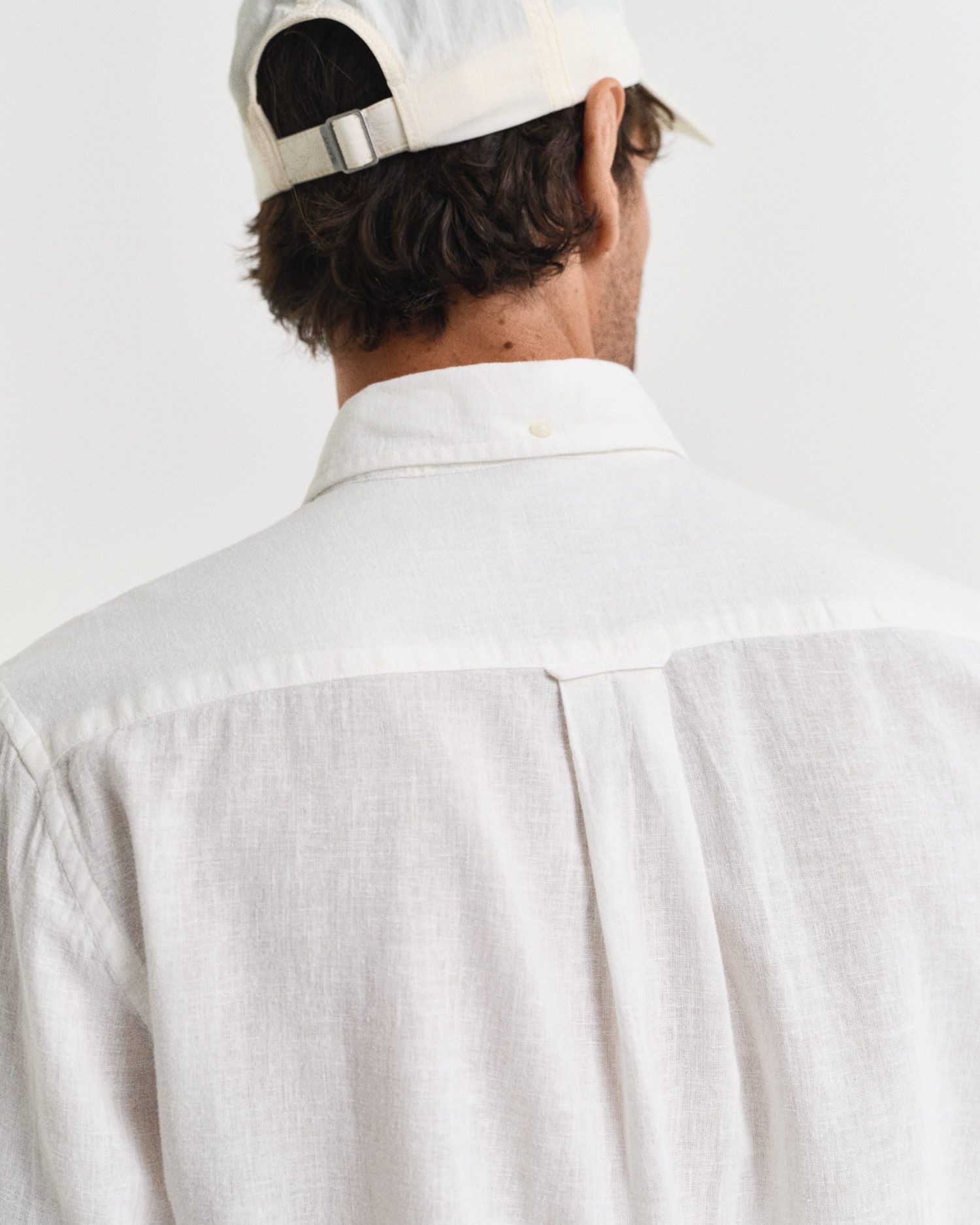 Gant Overhemd met lange mouwen REG COTTON LINEN SHIRT