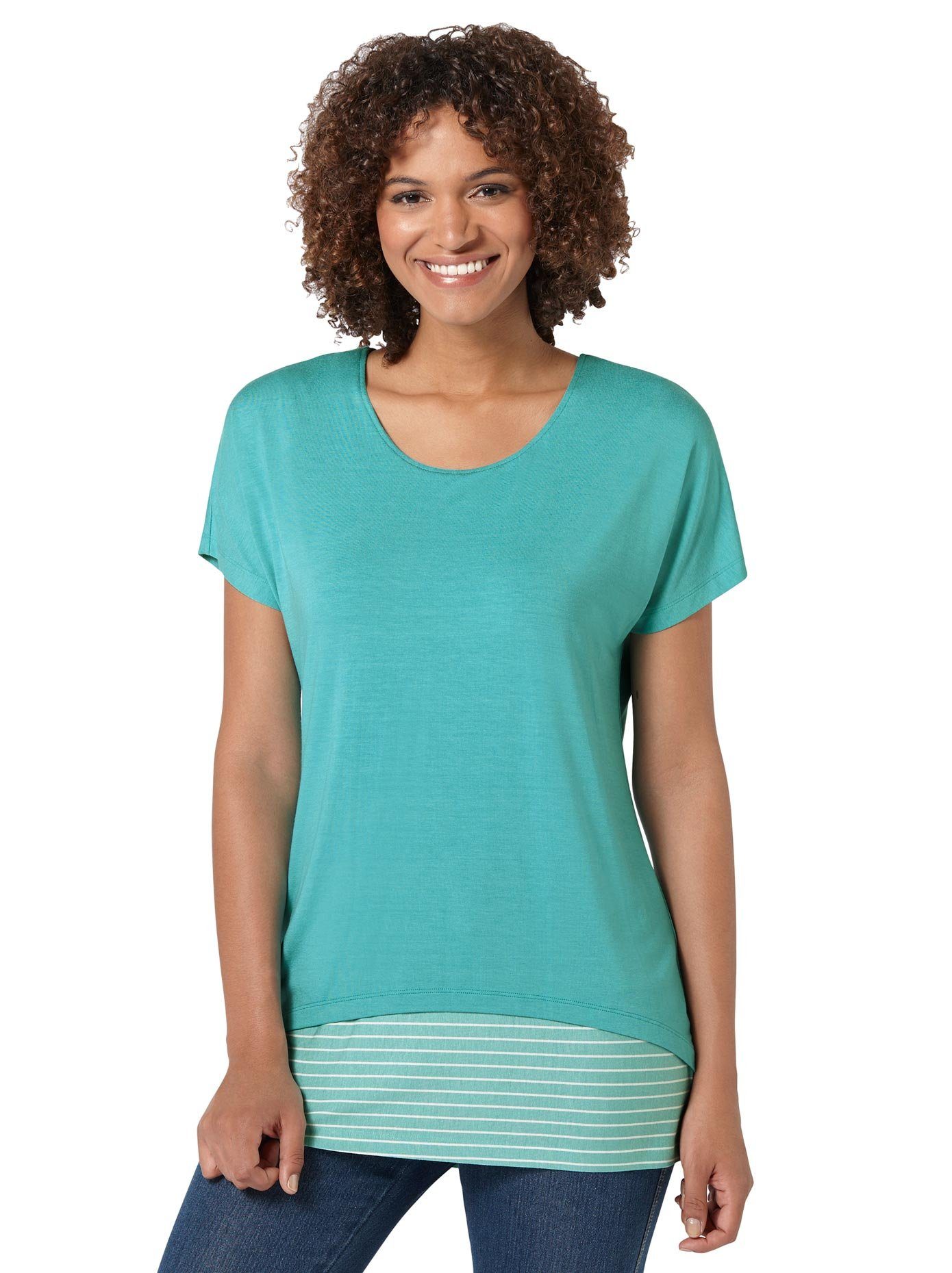 Casual Looks 2-in-1-shirt Shirt + top (1-delig)