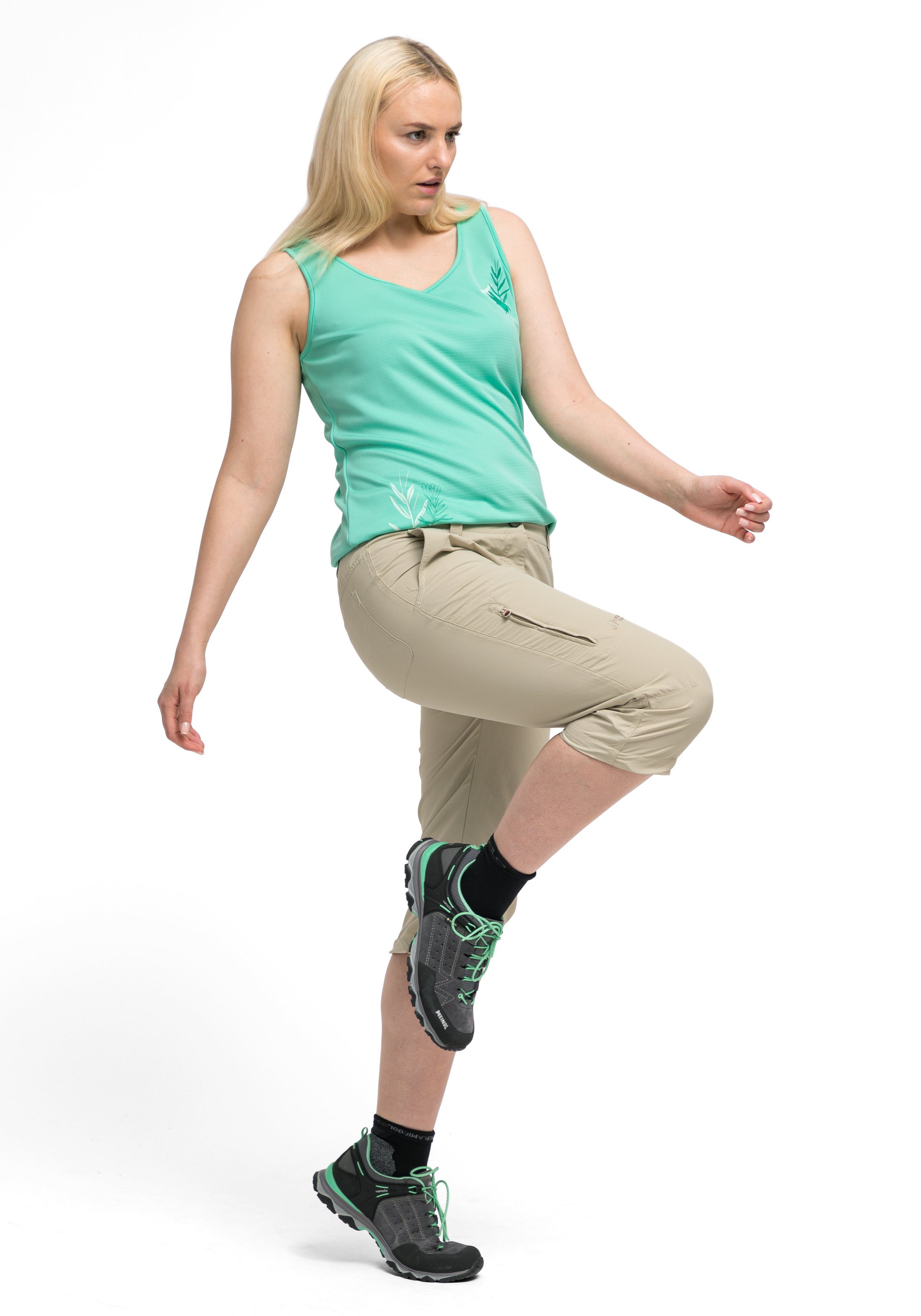 Maier Sports Capribroek Neckar Robuuste functionele broek in caprilengte, ideaal voor het wandelen