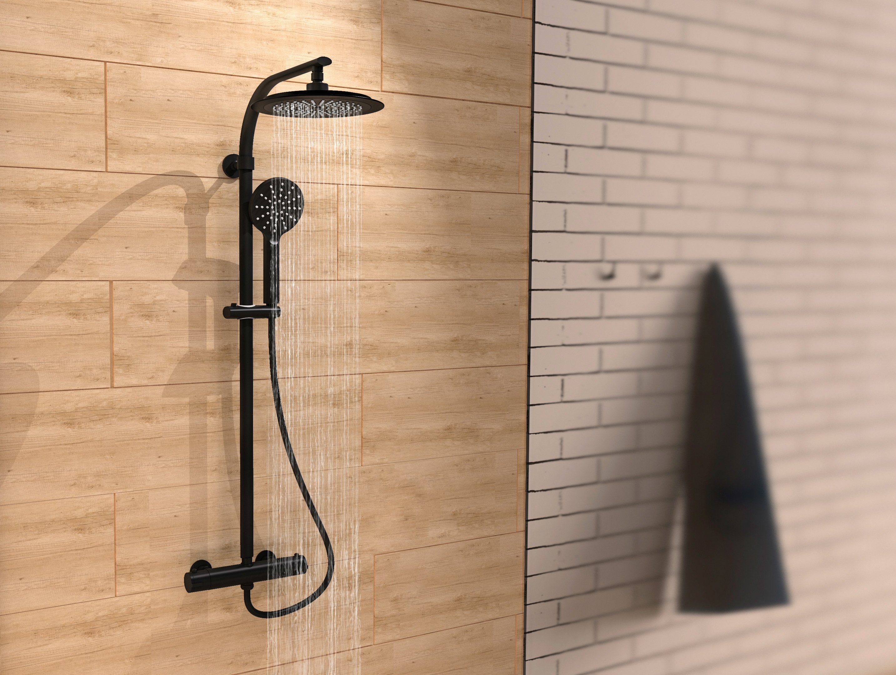 Schütte Douchekolom MADURA FRESH 2in1 met regendouche en handdouche