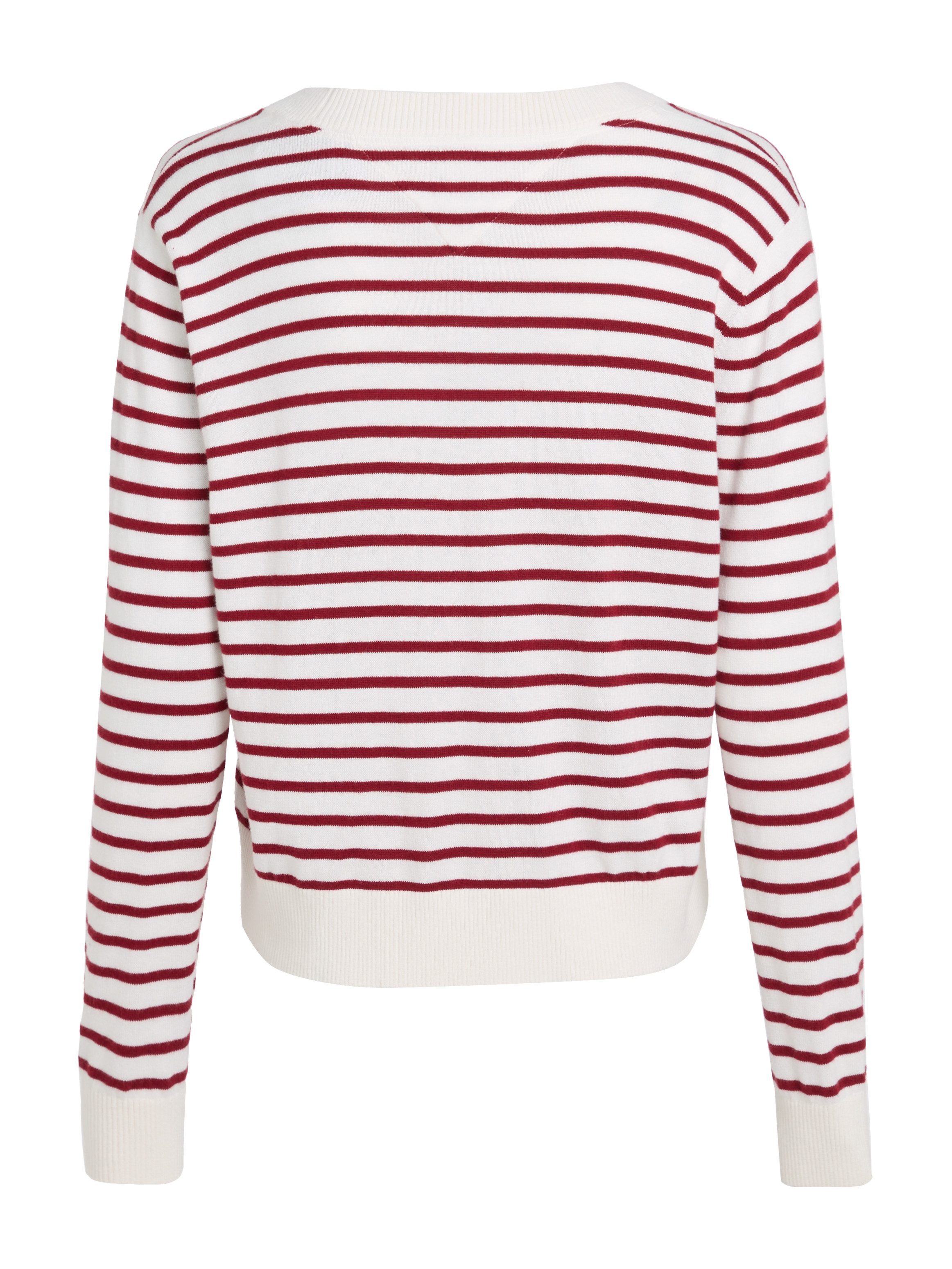 TOMMY JEANS Gebreide trui TJW ESSENTIAL VNECK SWEATER EXT