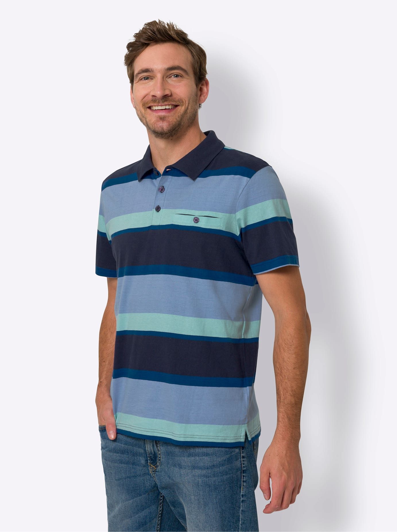 Classic Poloshirt met korte mouwen (1-delig)