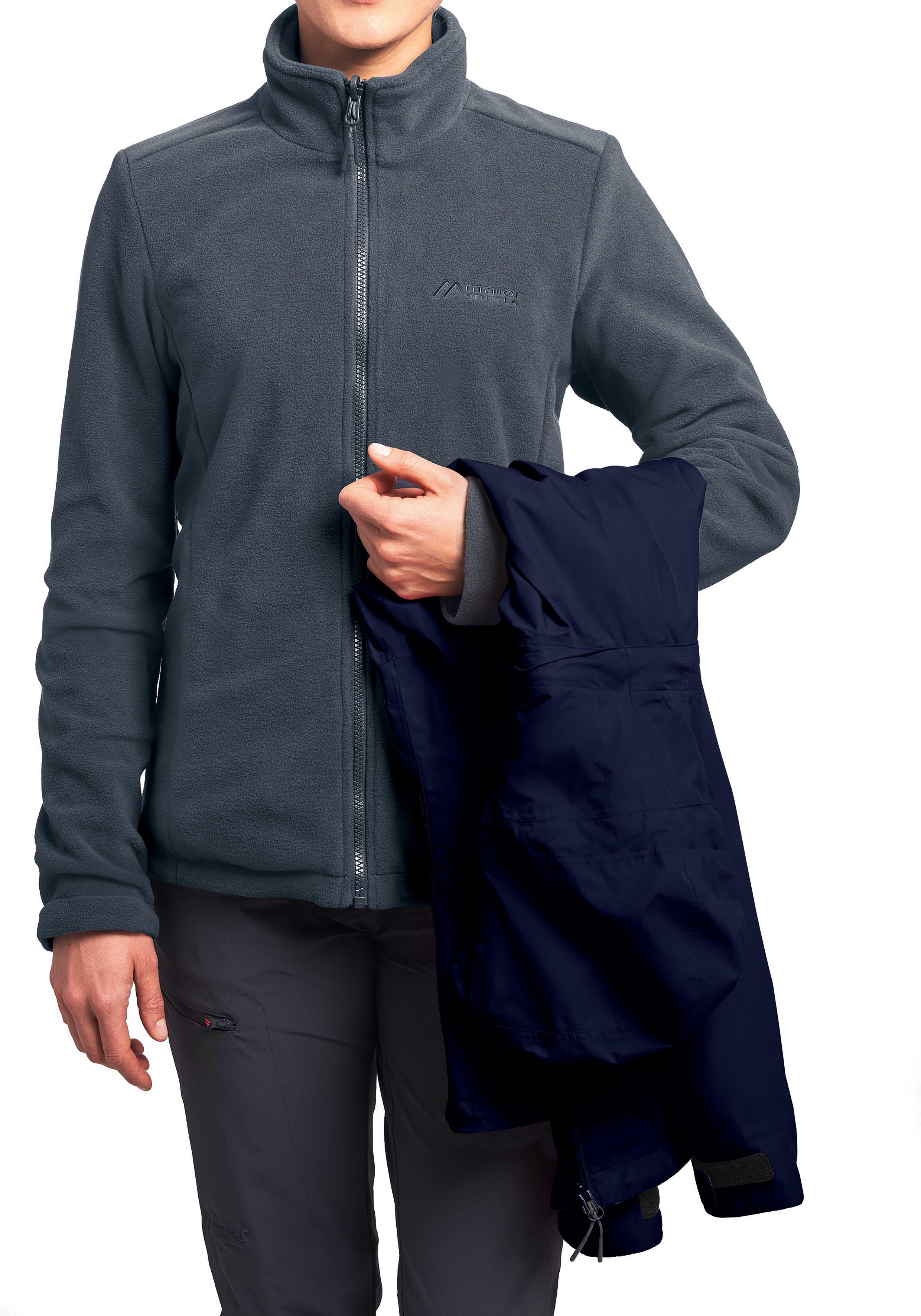 Maier Sports Functioneel jack Gregale DJ W Dameswandeljack waterdicht, outdoorjack met capuchon