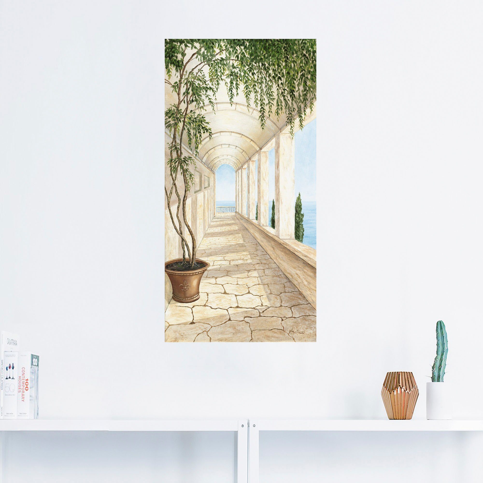 Artland Artprint Capri als artprint van aluminium, artprint voor buiten, artprint op linnen, poster, muursticker
